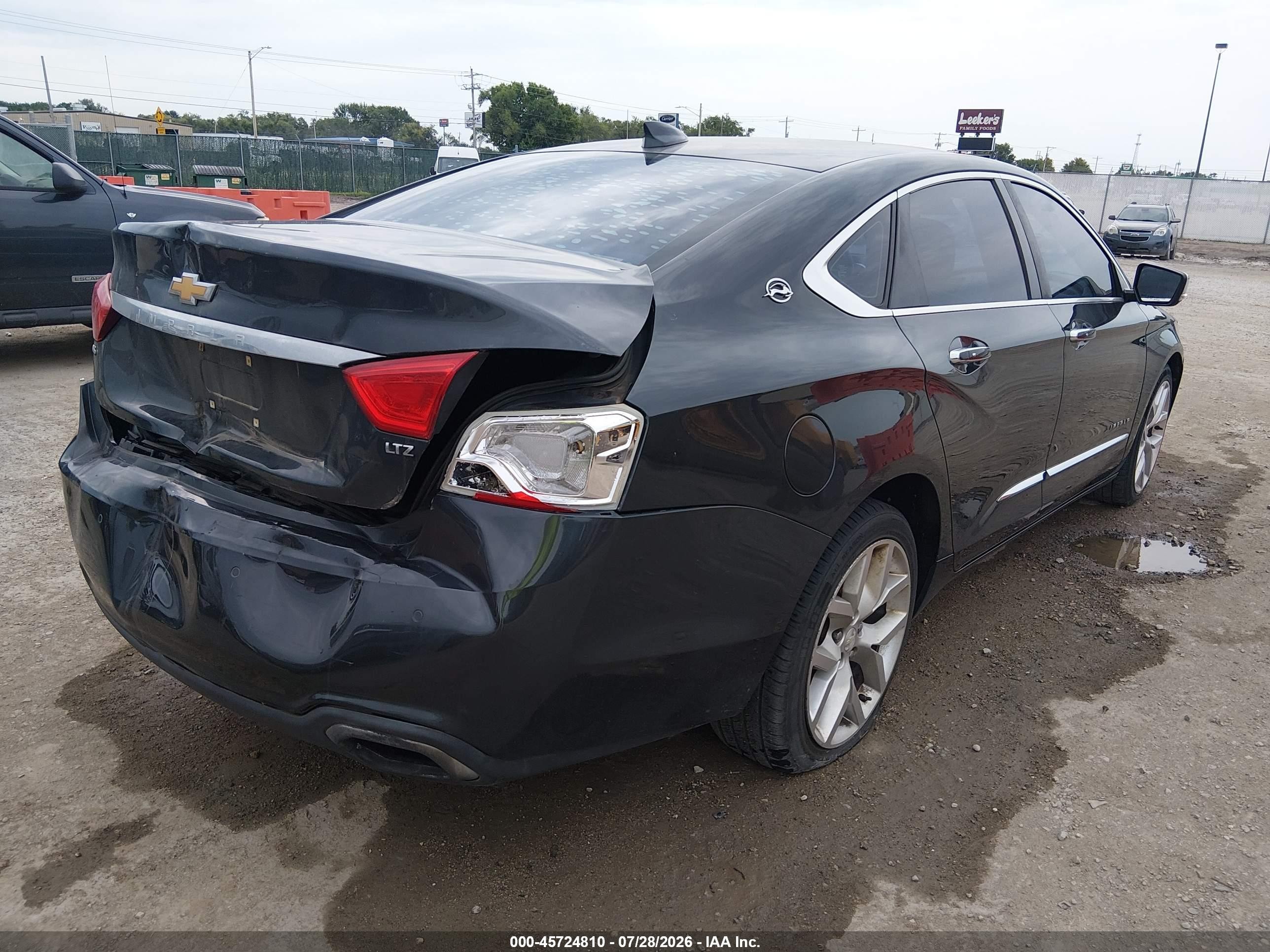 2015 Chevrolet Impala 2lz Черный vin: 2G1165S35F9272204