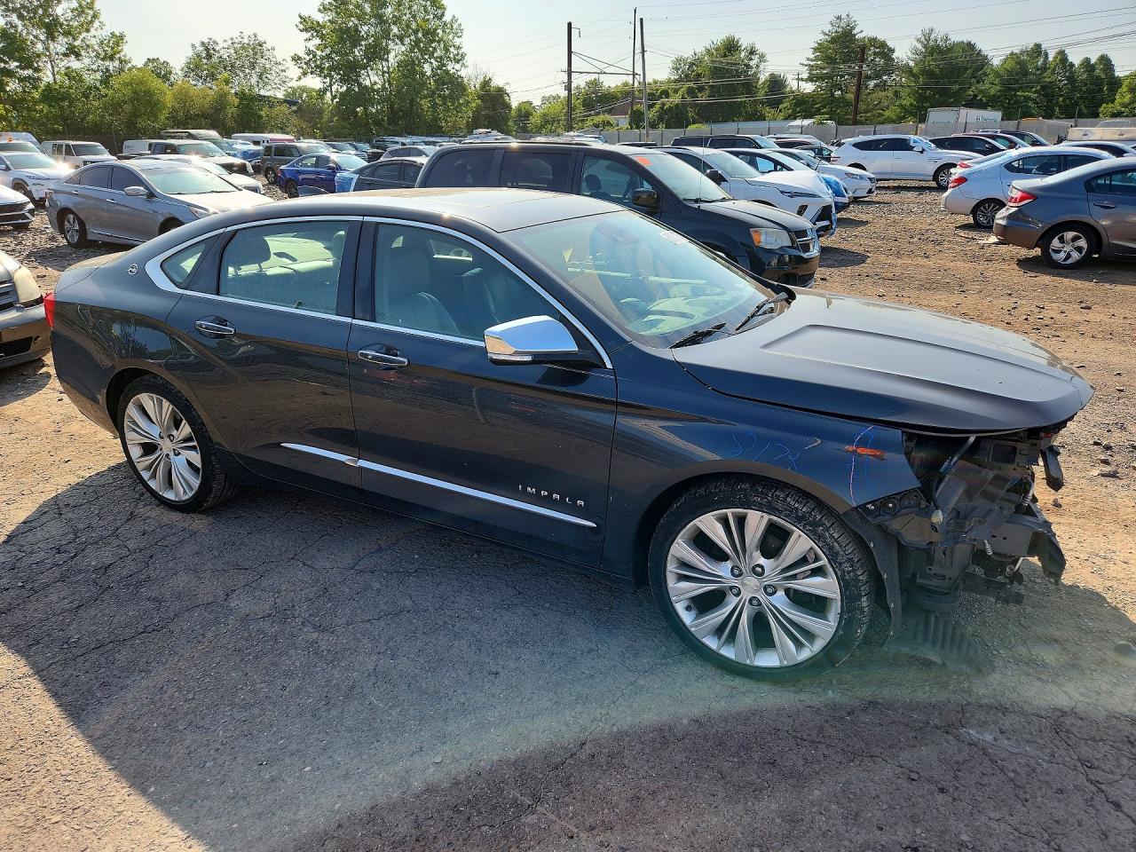 2015 Chevrolet Impala Ltz Gray vin: 2G1165S35F9294378
