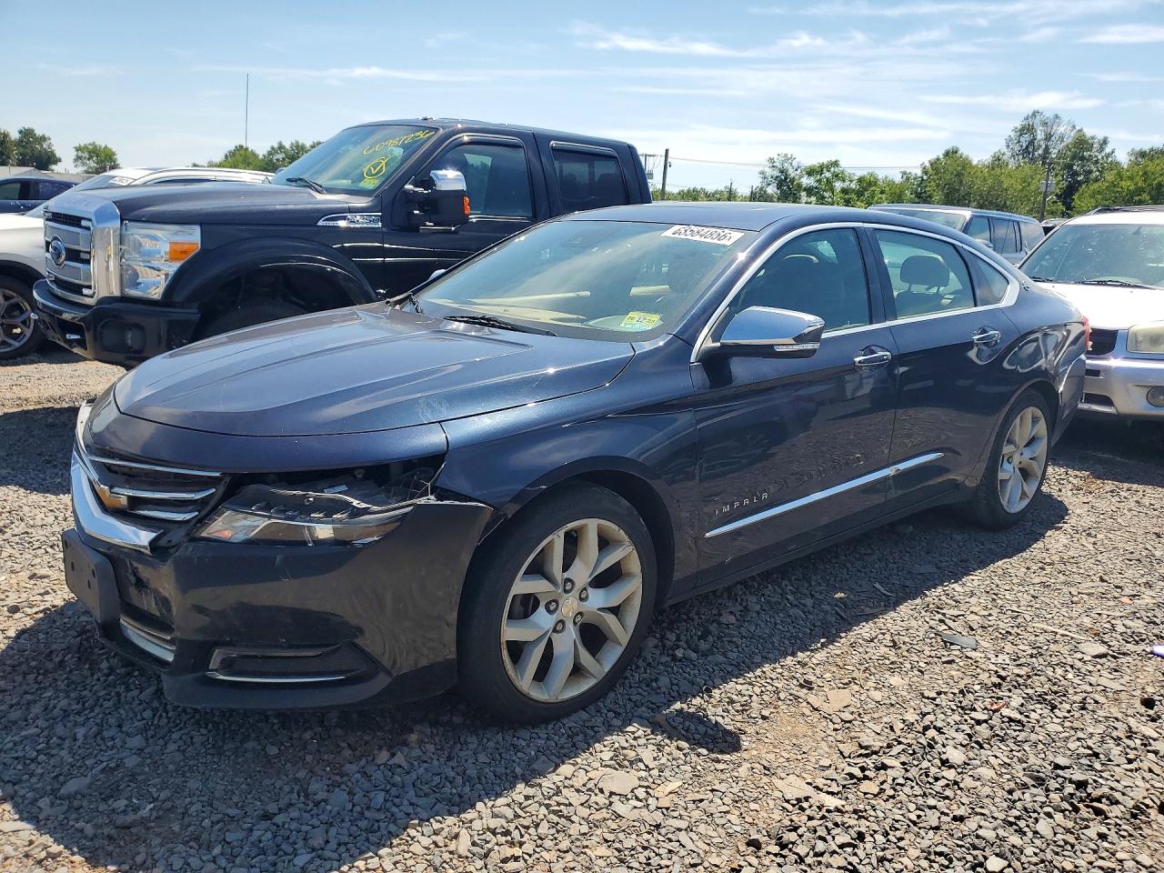 2015 Chevrolet Impala Ltz Blue vin: 2G1165S36F9167025