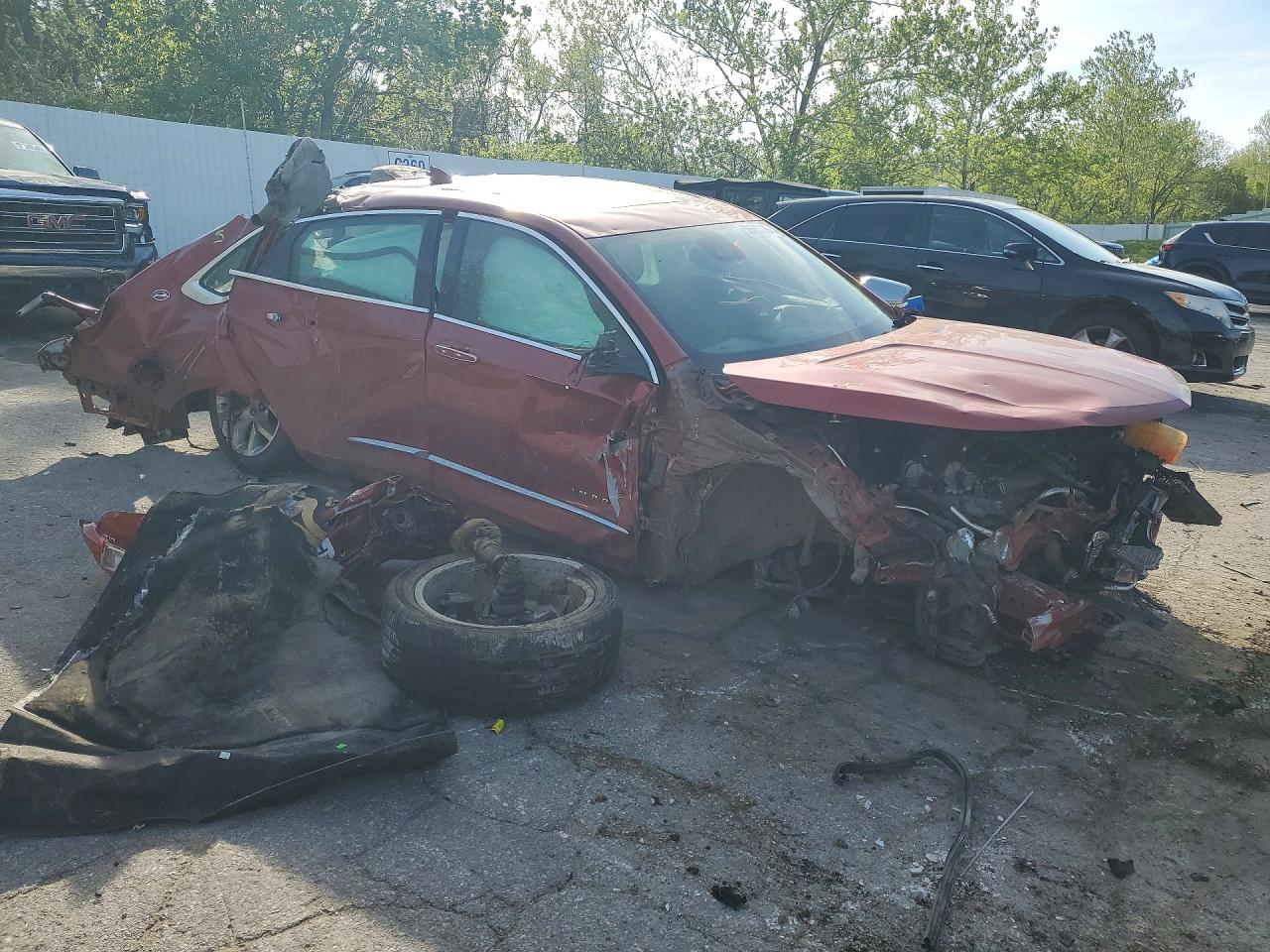 2015 Chevrolet Impala Ltz Red vin: 2G1165S38F9100233