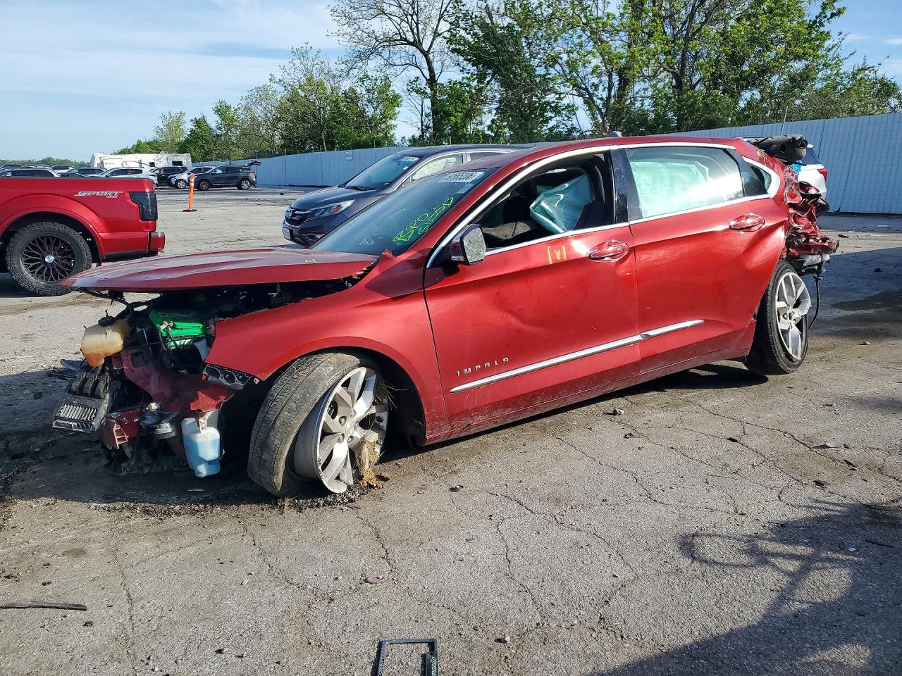 2015 Chevrolet Impala Ltz Red vin: 2G1165S38F9100233