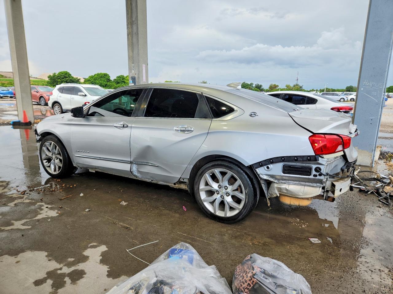 2015 Chevrolet Impala Ltz Silver vin: 2G1165S38F9104850