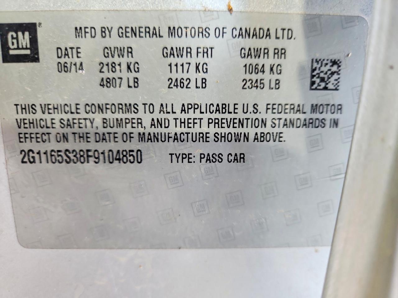 2015 Chevrolet Impala Ltz Silver vin: 2G1165S38F9104850