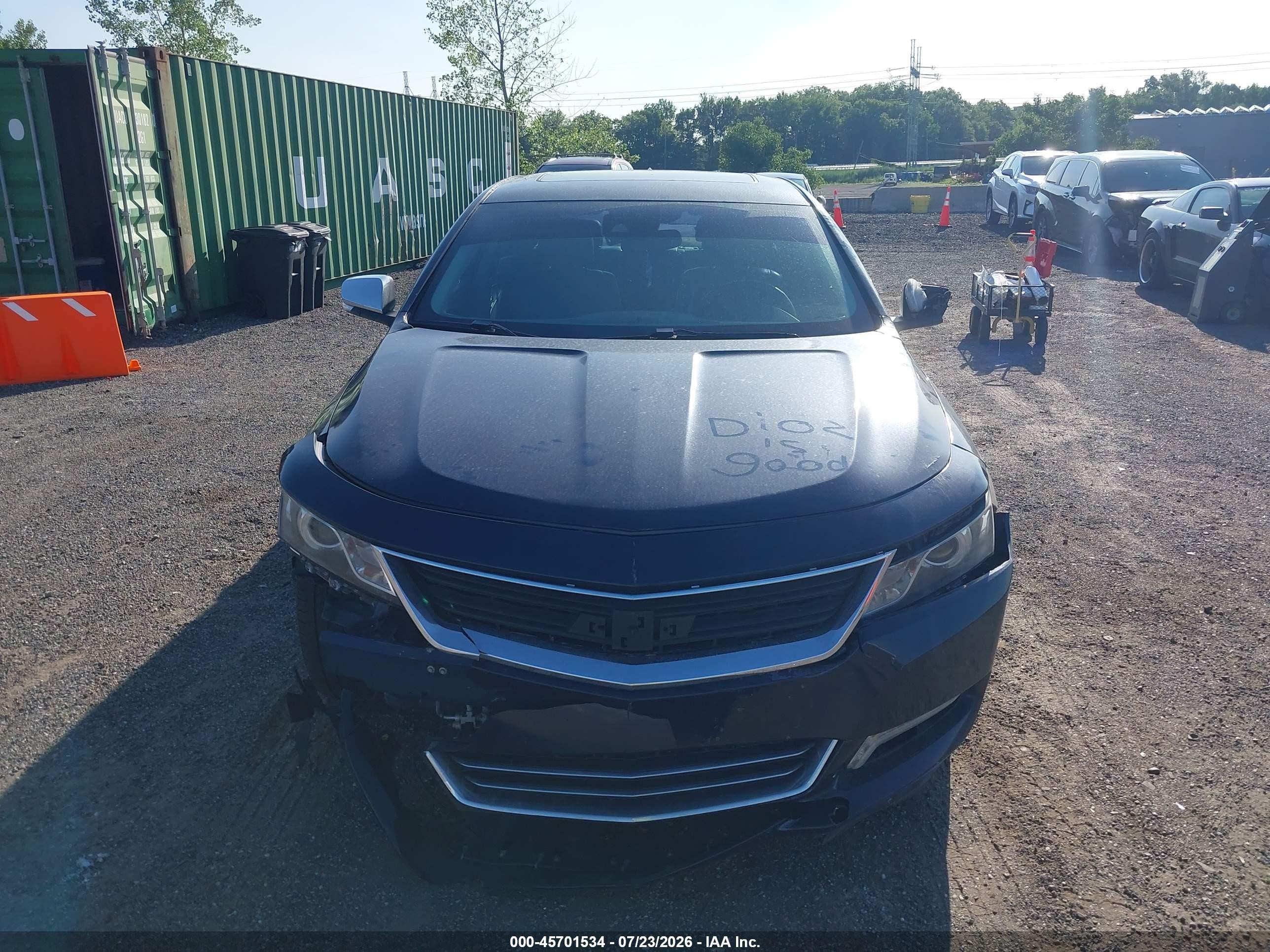 2015 Chevrolet Impala 2lz Black vin: 2G1165S38F9141218