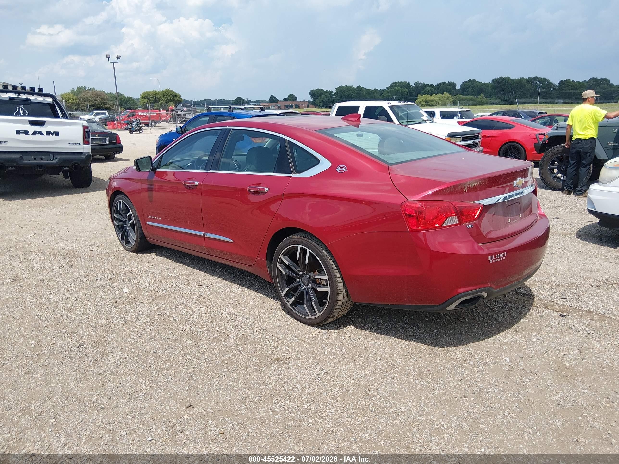 2015 Chevrolet Impala 2lz Red vin: 2G1165S39F9185647