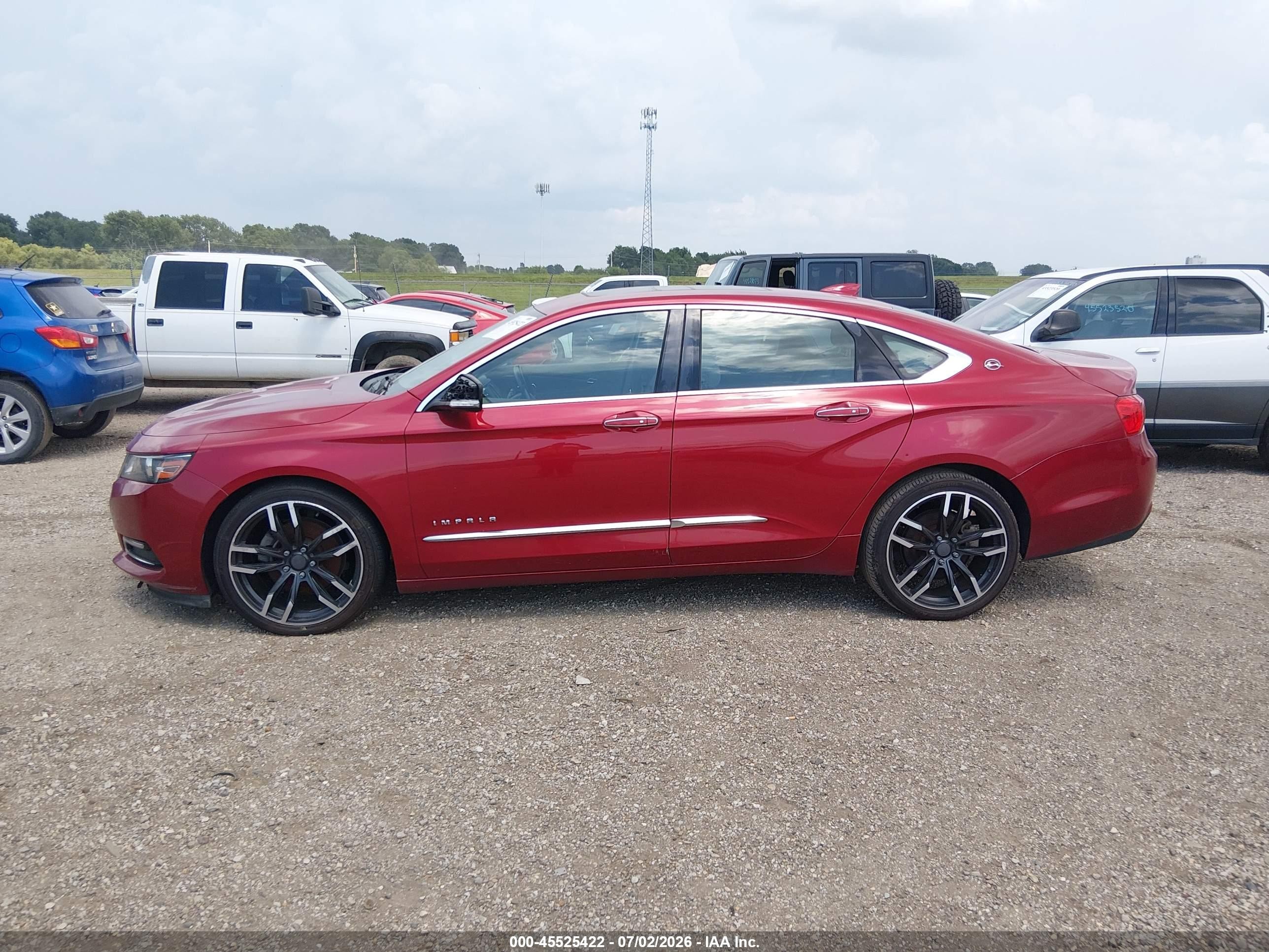 2015 Chevrolet Impala 2lz Red vin: 2G1165S39F9185647