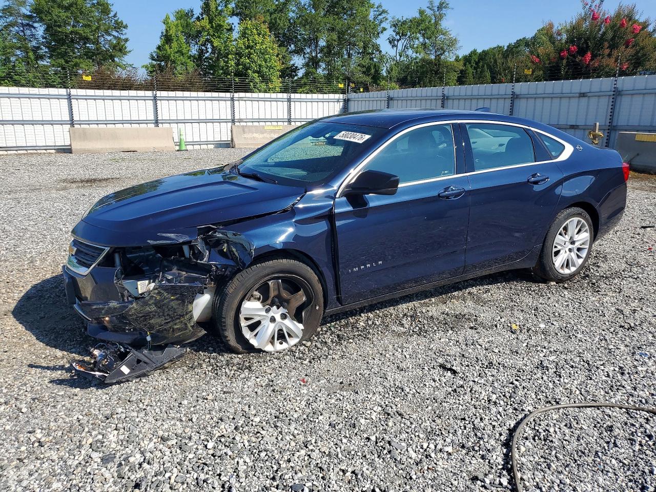 2017 Chevrolet Impala Ls Blue vin: 2G11X5SA3H9100199