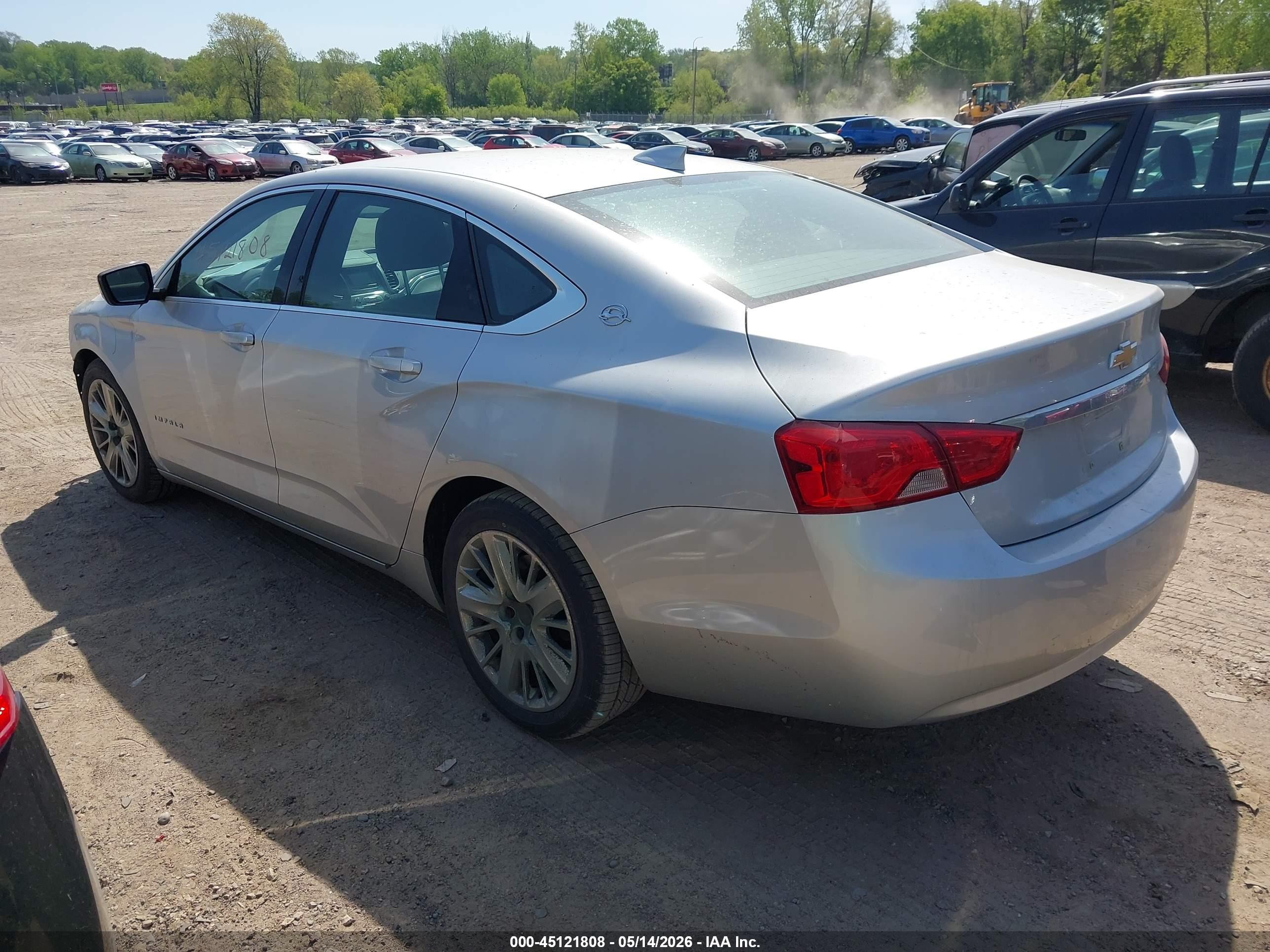2016 Chevrolet Impala 1fl Silver vin: 2G11X5SA4G9184872
