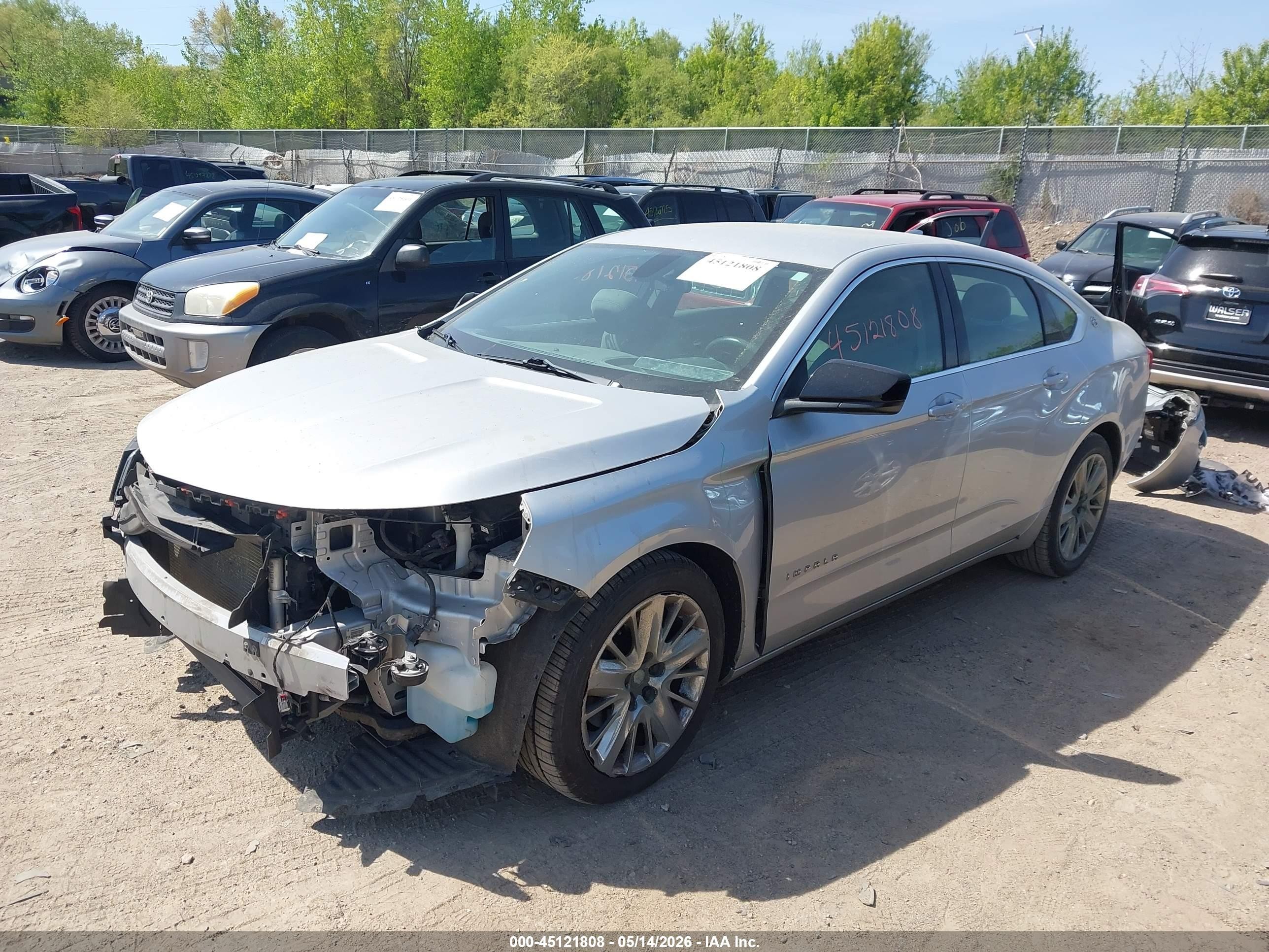 2016 Chevrolet Impala 1fl Silver vin: 2G11X5SA4G9184872
