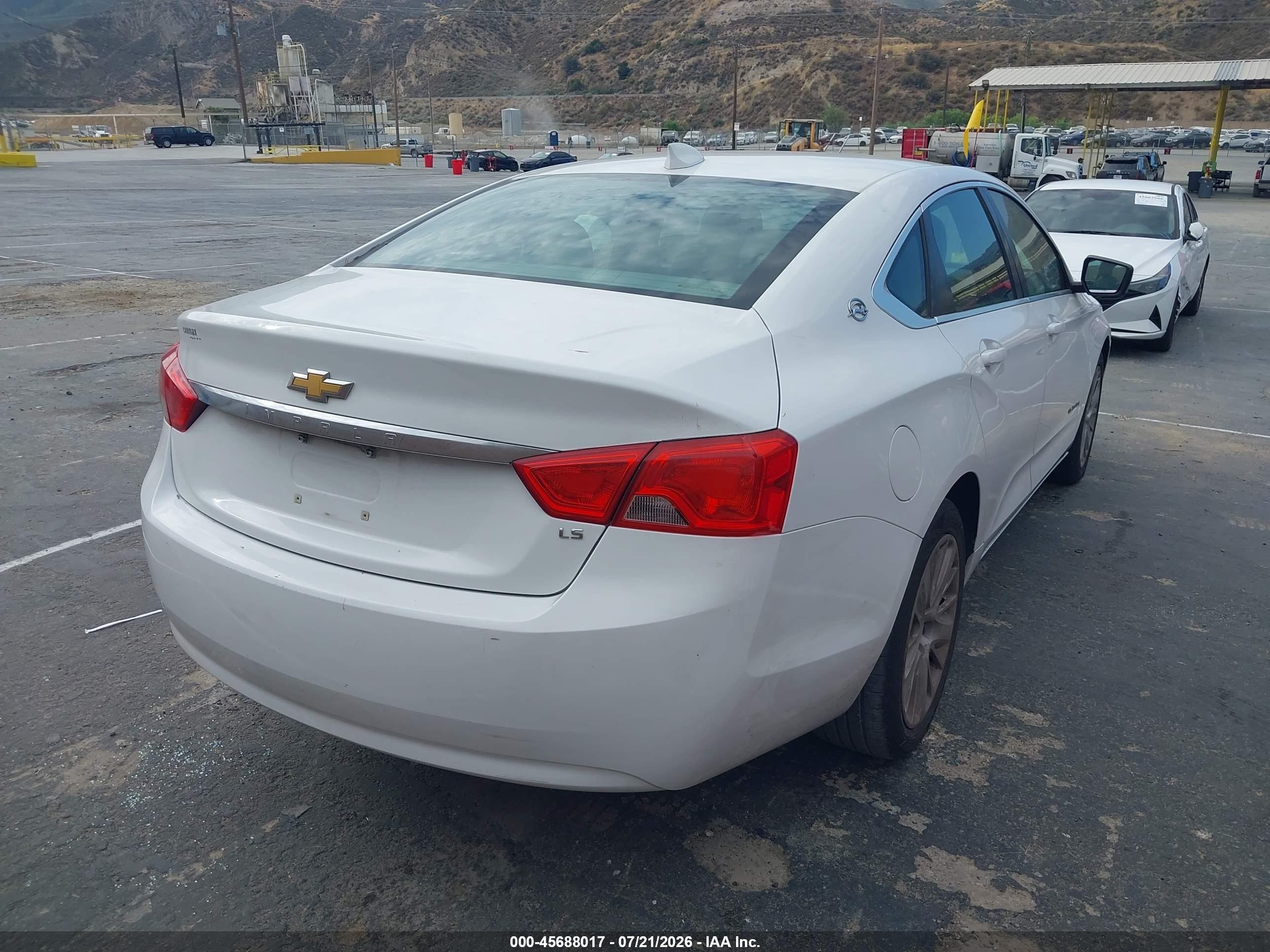 2015 Chevrolet Impala 1fl White vin: 2G11X5SL0F9189082