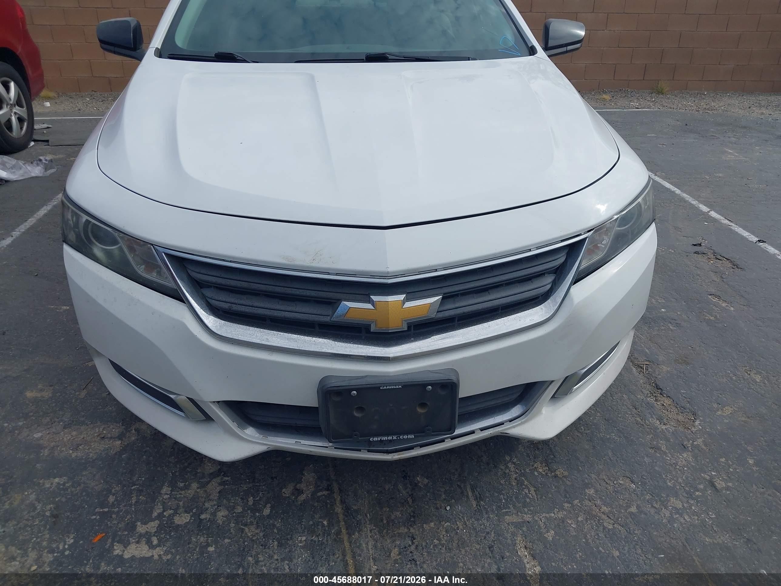 2015 Chevrolet Impala 1fl White vin: 2G11X5SL0F9189082