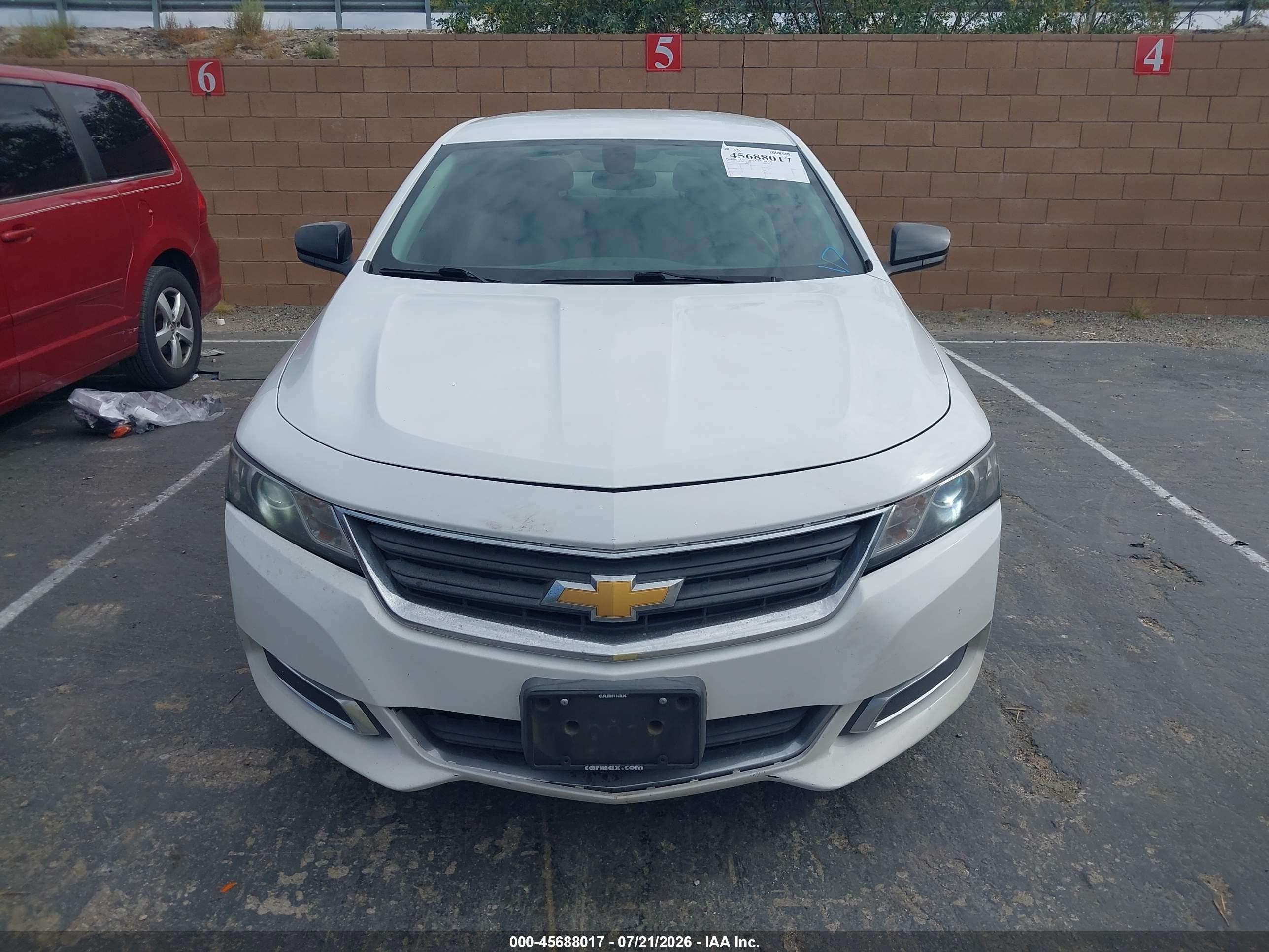 2015 Chevrolet Impala 1fl White vin: 2G11X5SL0F9189082