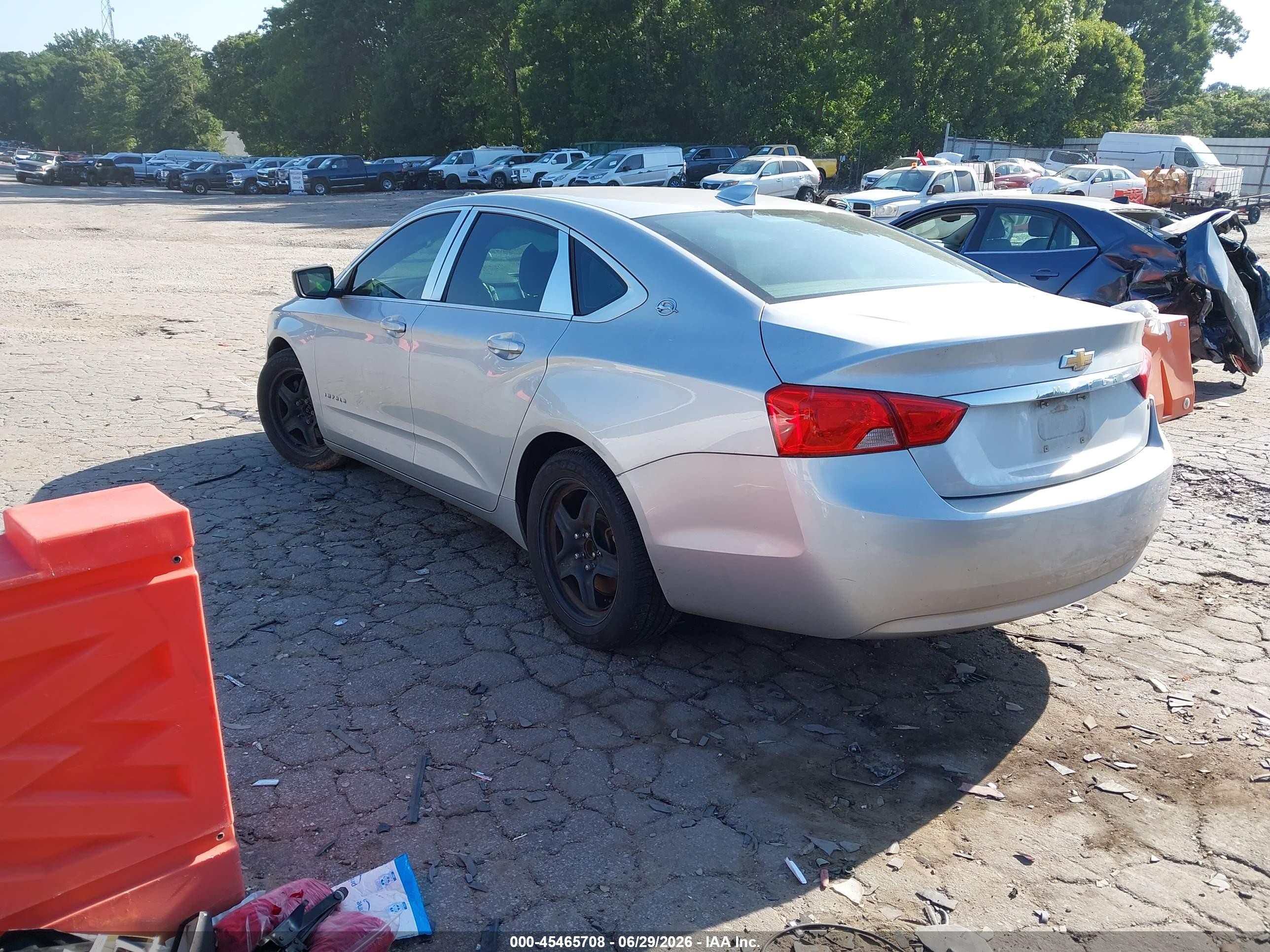 2015 Chevrolet Impala 1fl Silver vin: 2G11X5SL2F9225662