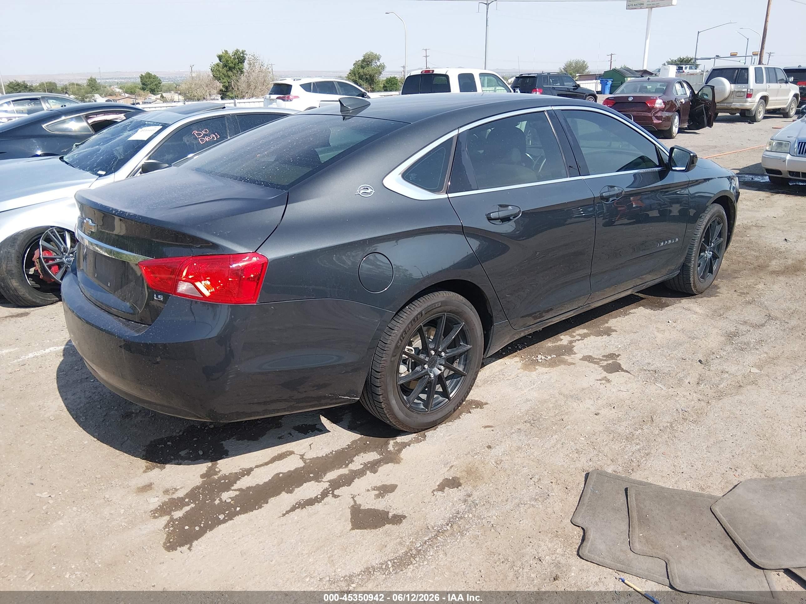 2015 Chevrolet Impala 1fl Black vin: 2G11X5SL8F9271223