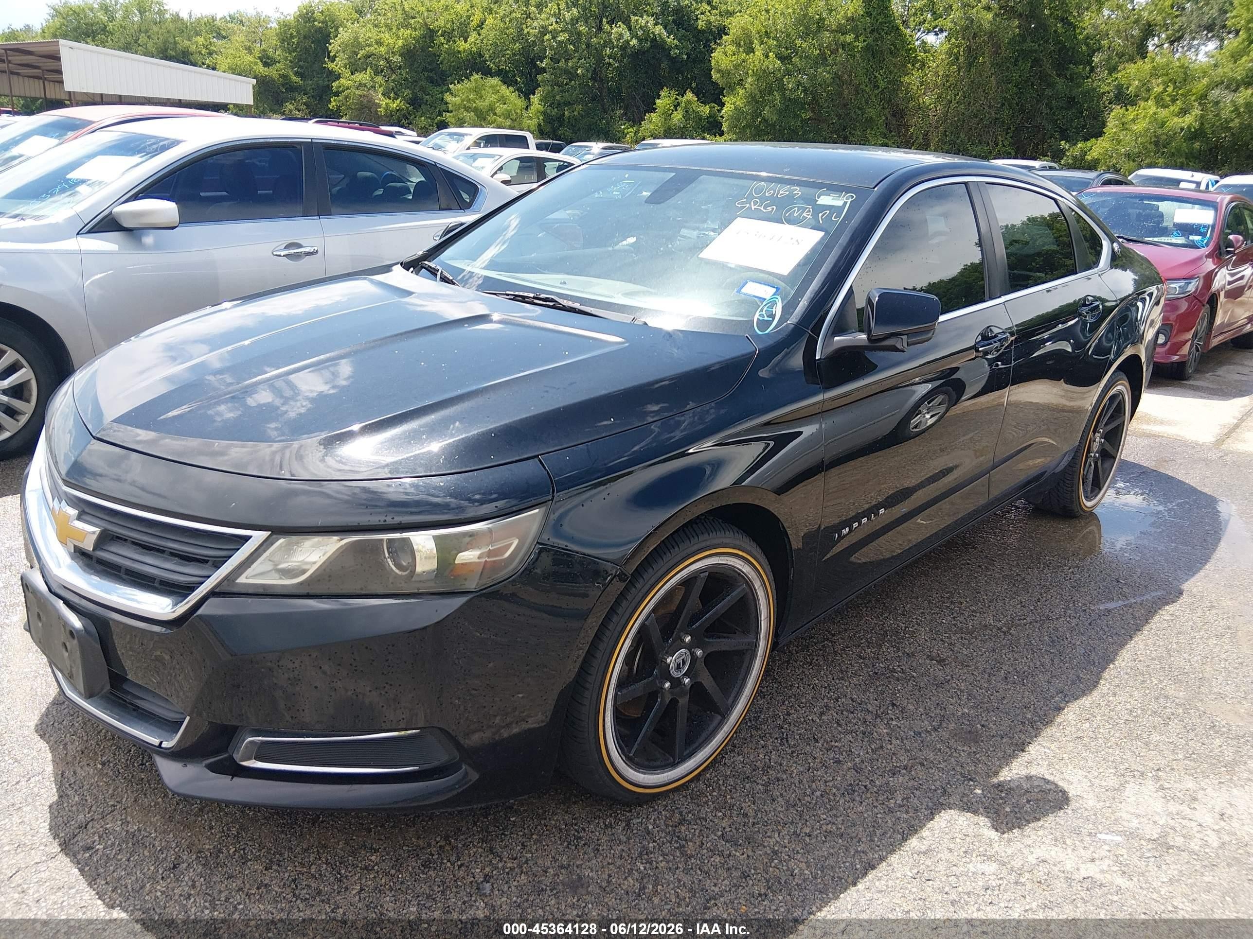 2015 Chevrolet Impala 1fl Black vin: 2G11X5SL9F9106183