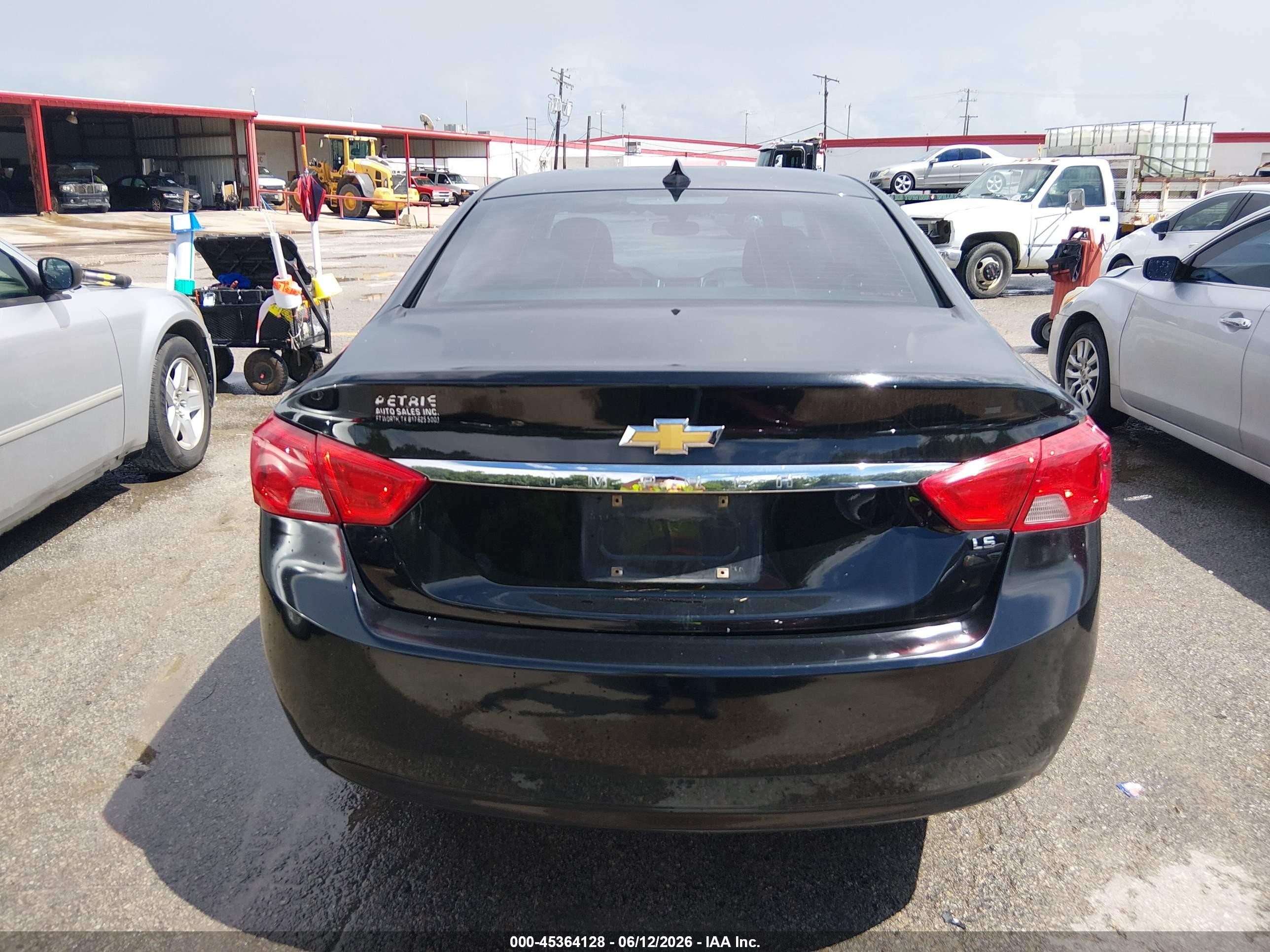 2015 Chevrolet Impala 1fl Black vin: 2G11X5SL9F9106183