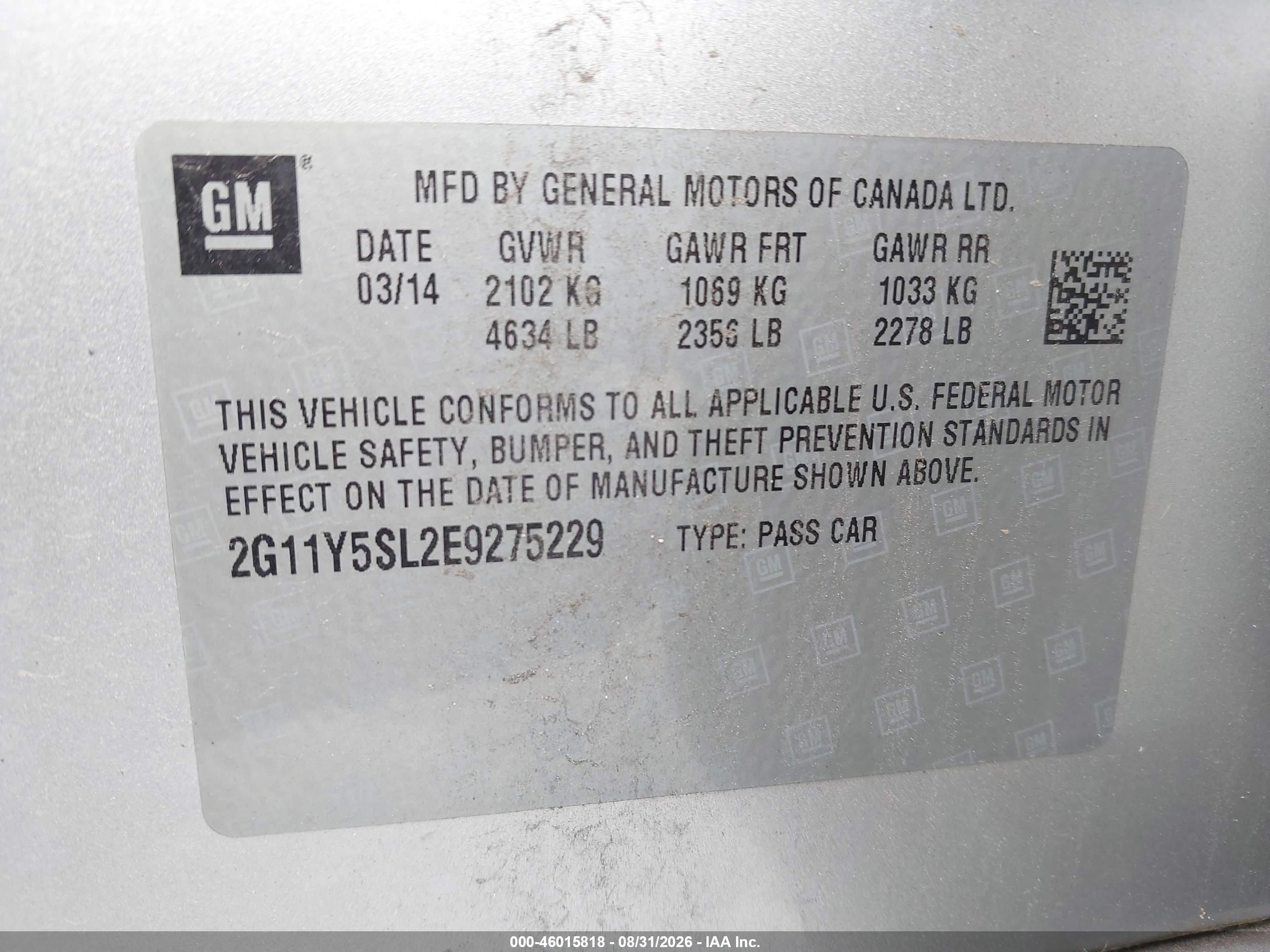 2014 Chevrolet Impala 1ls Silver vin: 2G11Y5SL2E9275229