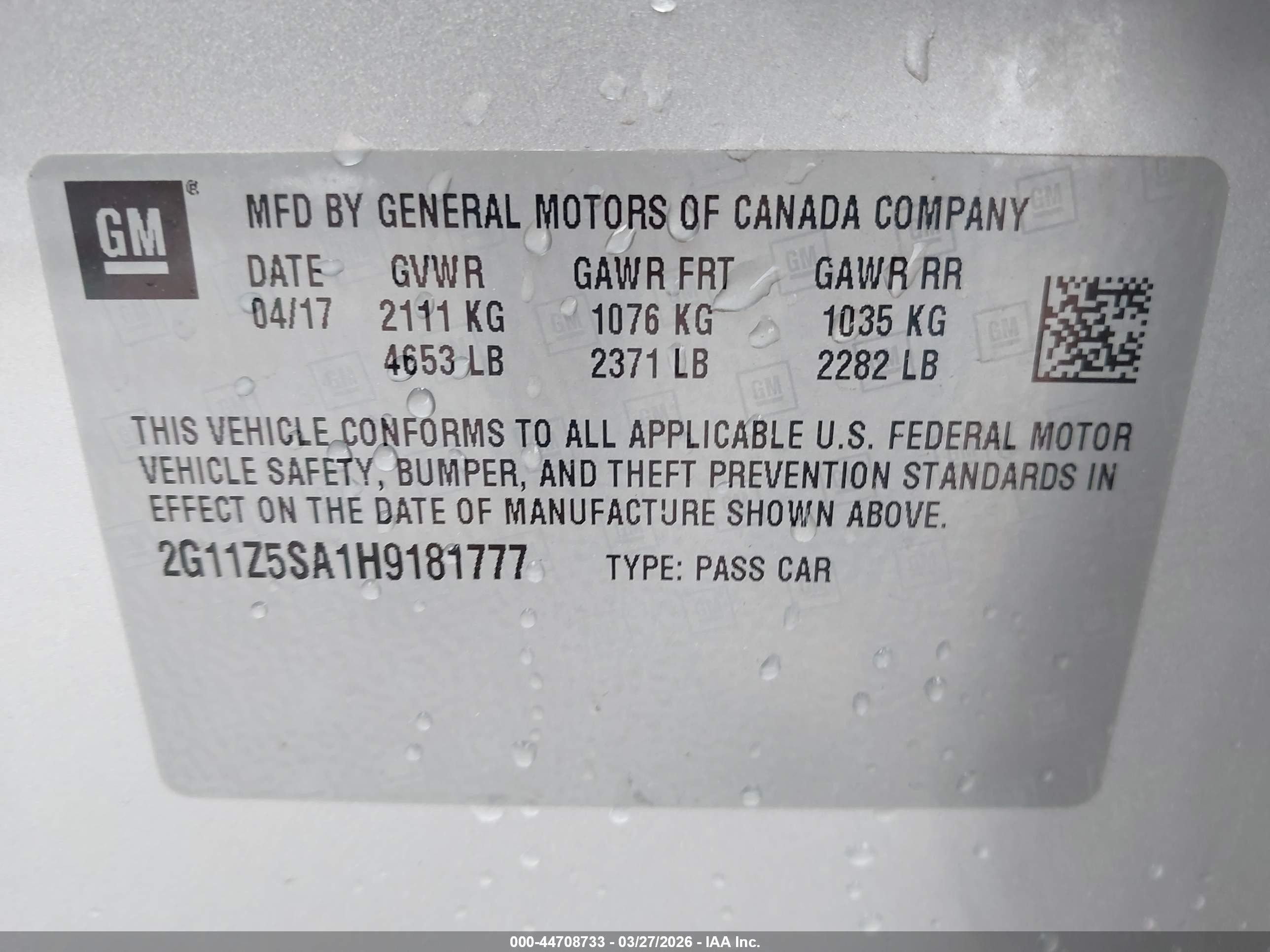 2017 Chevrolet Impala Ls Silver vin: 2G11Z5SA1H9181777