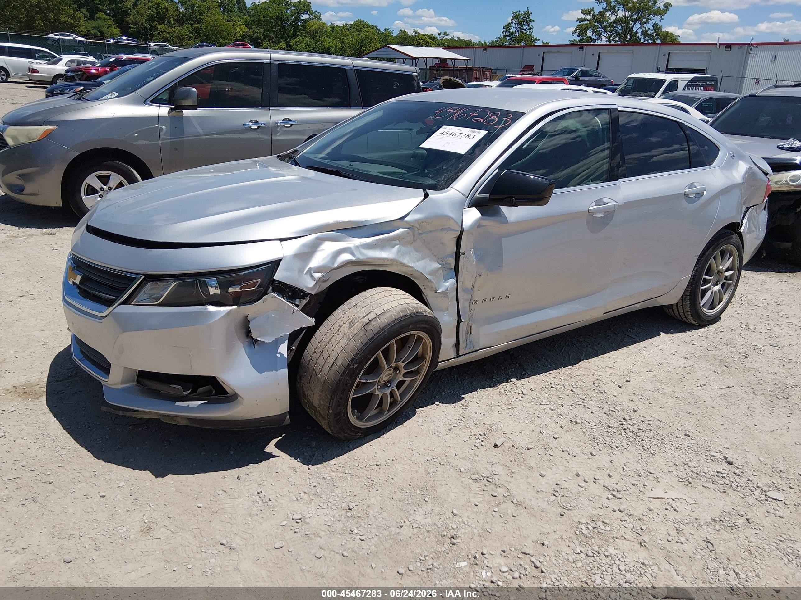 2017 Chevrolet Impala Ls Silver vin: 2G11Z5SA8H9147867