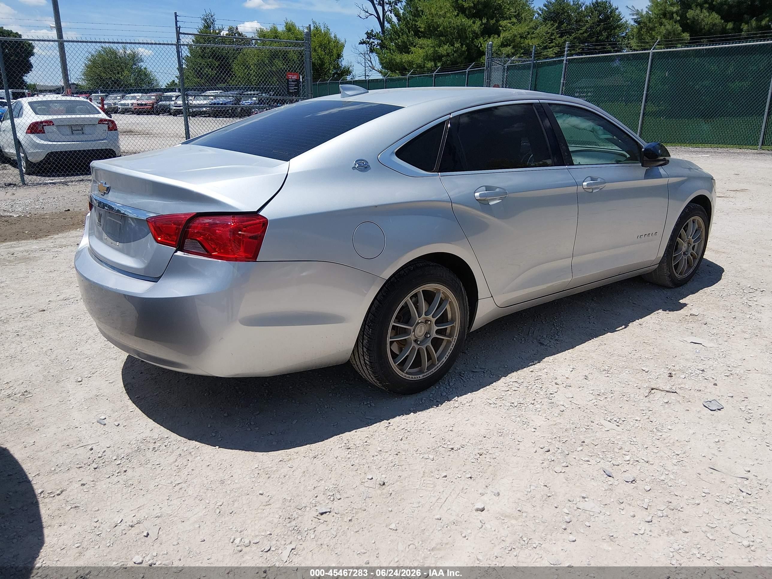 2017 Chevrolet Impala Ls Silver vin: 2G11Z5SA8H9147867
