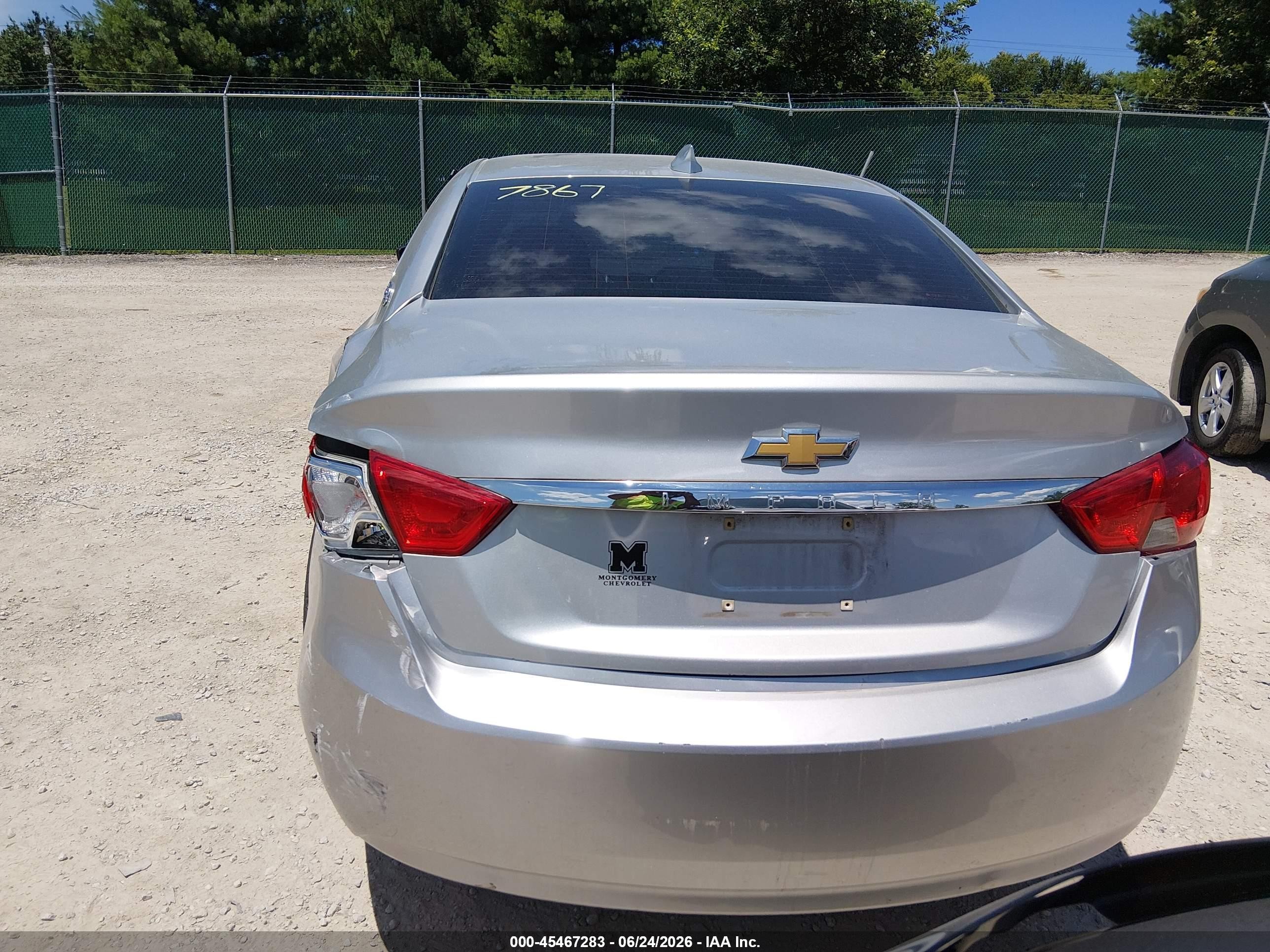 2017 Chevrolet Impala Ls Silver vin: 2G11Z5SA8H9147867