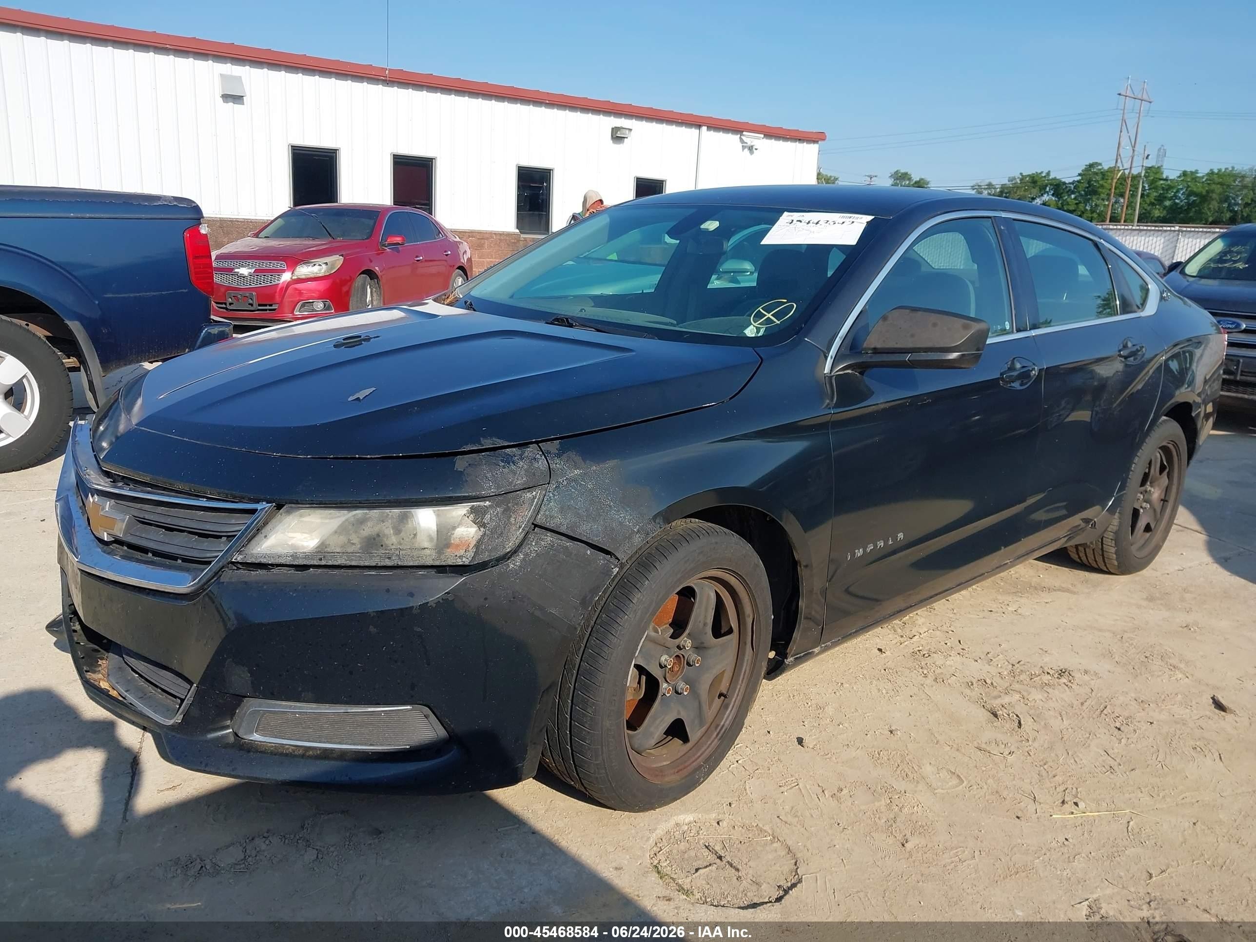 2015 Chevrolet Impala Ls Black vin: 2G11Z5SL2F9113695