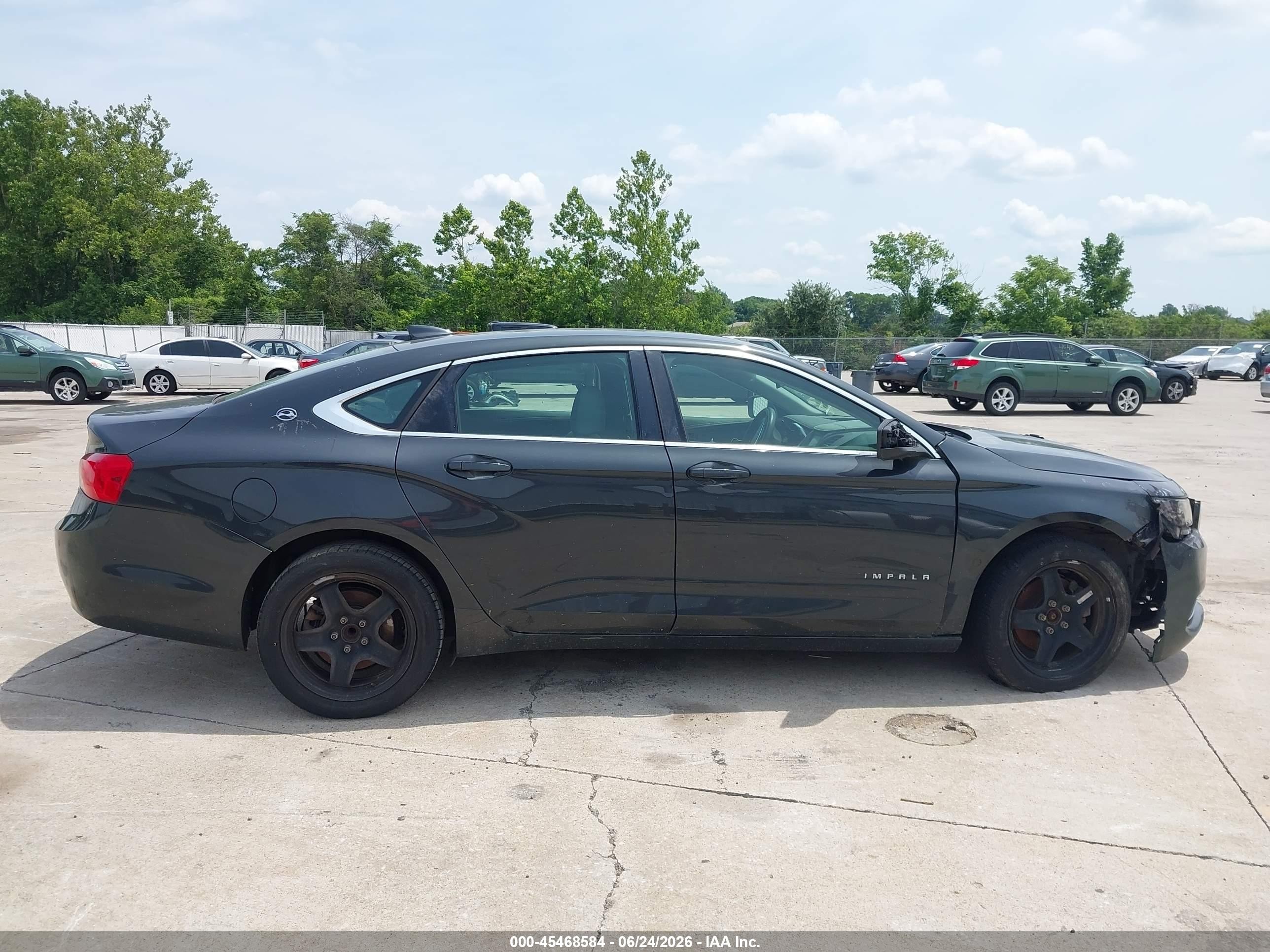 2015 Chevrolet Impala Ls Black vin: 2G11Z5SL2F9113695