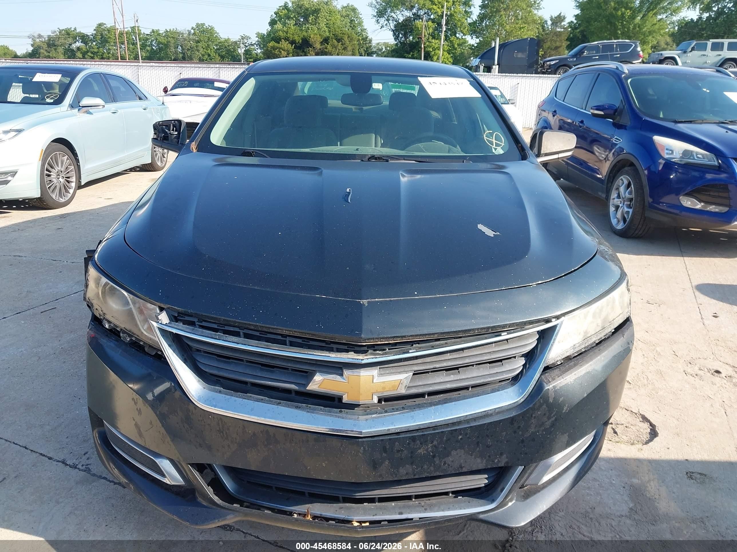 2015 Chevrolet Impala Ls Black vin: 2G11Z5SL2F9113695