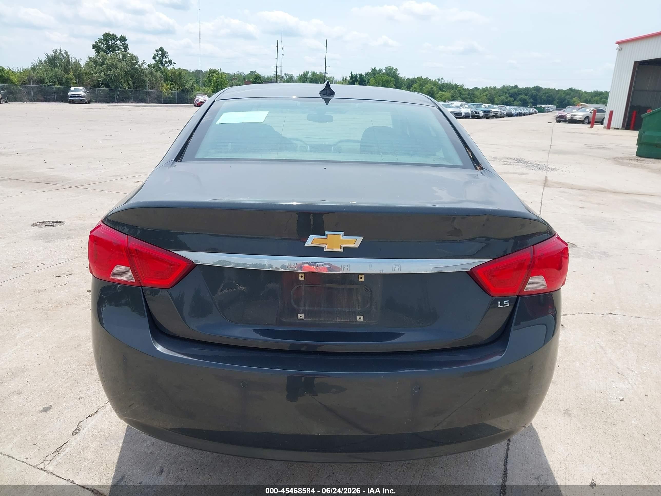 2015 Chevrolet Impala Ls Black vin: 2G11Z5SL2F9113695