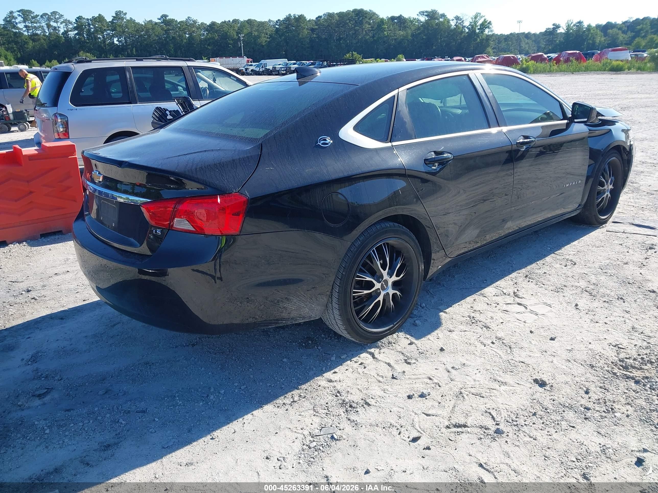 2015 Chevrolet Impala Ls Black vin: 2G11Z5SL3F9247051
