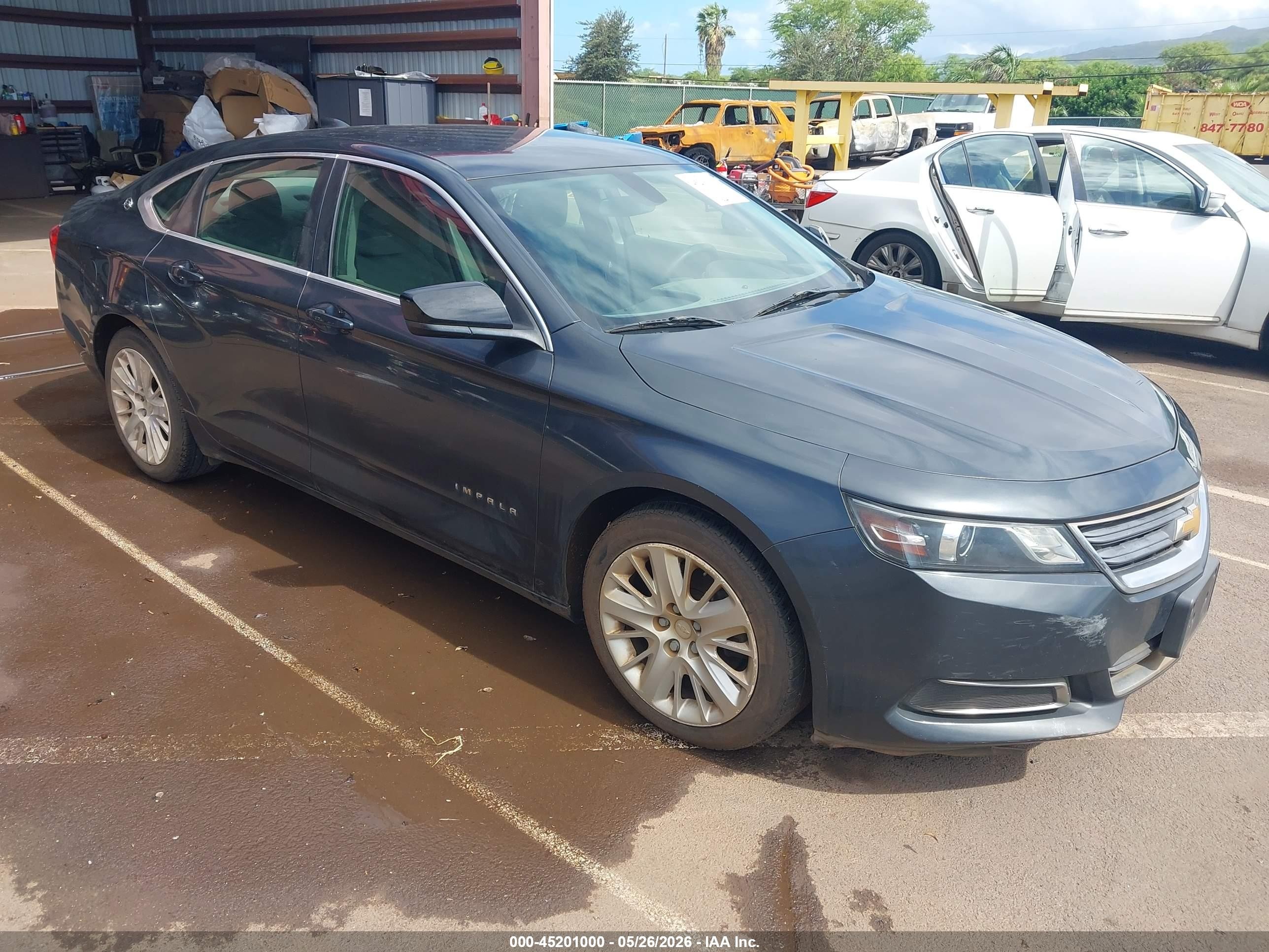 2015 Chevrolet Impala Ls Gray vin: 2G11Z5SL3F9290787