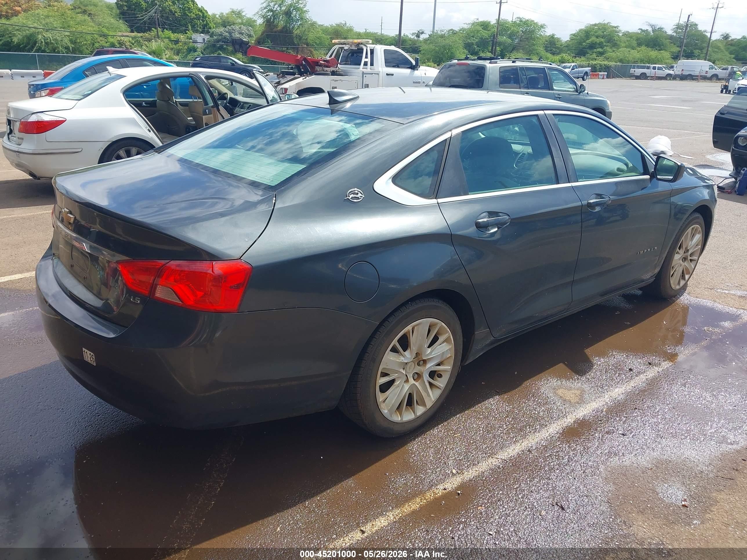2015 Chevrolet Impala Ls Серый vin: 2G11Z5SL3F9290787
