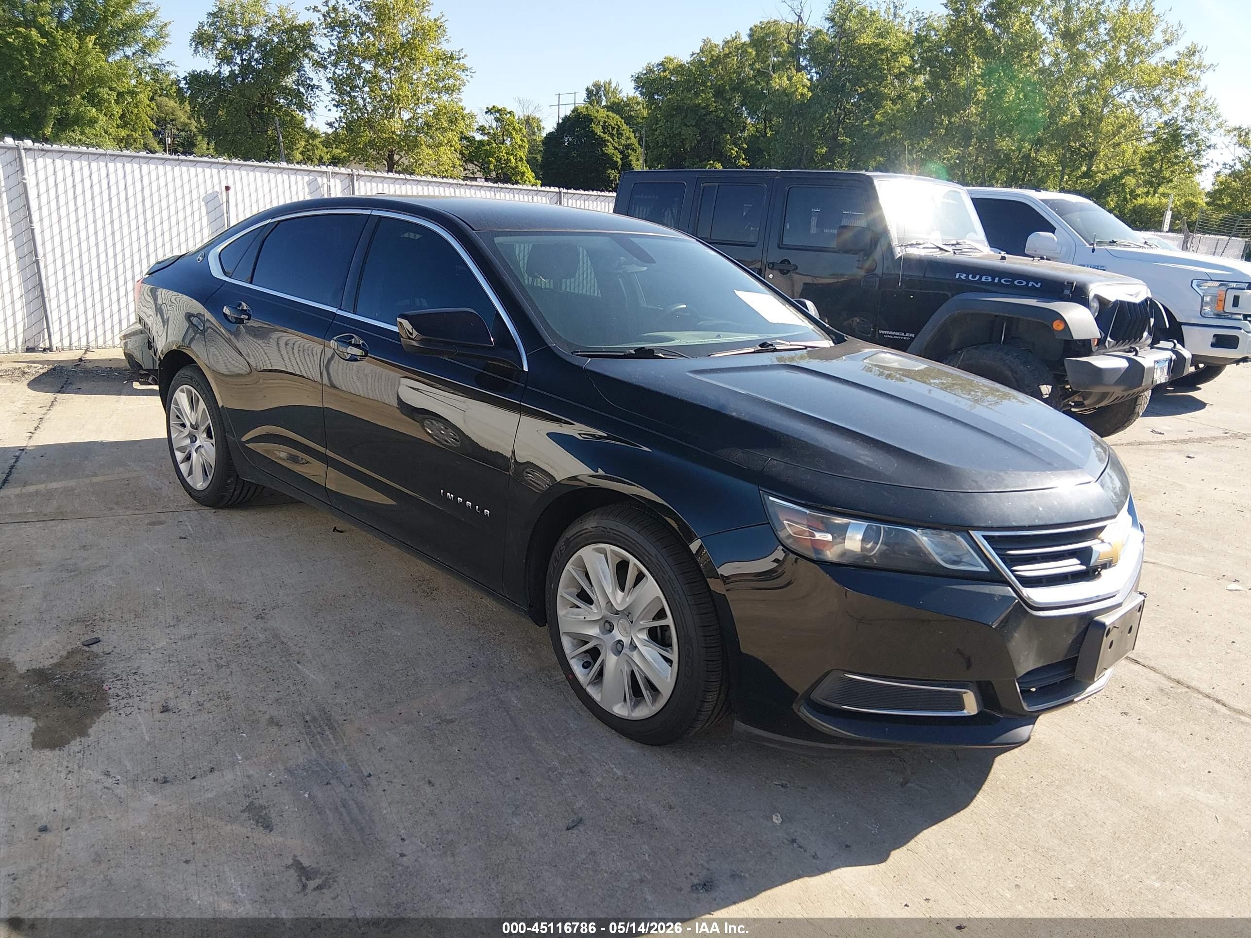 2015 Chevrolet Impala Ls Black vin: 2G11Z5SL4F9293889