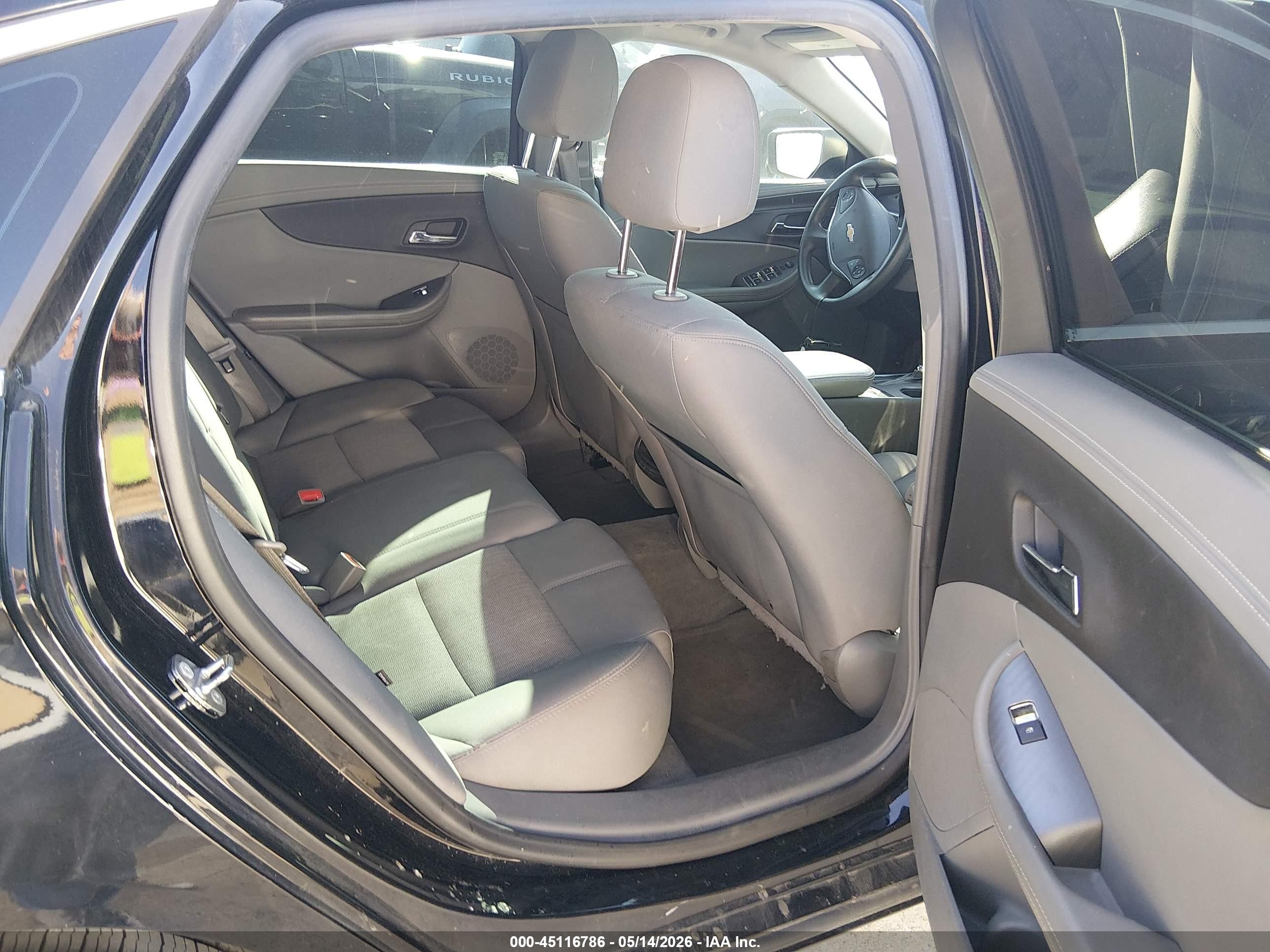 2015 Chevrolet Impala Ls Black vin: 2G11Z5SL4F9293889