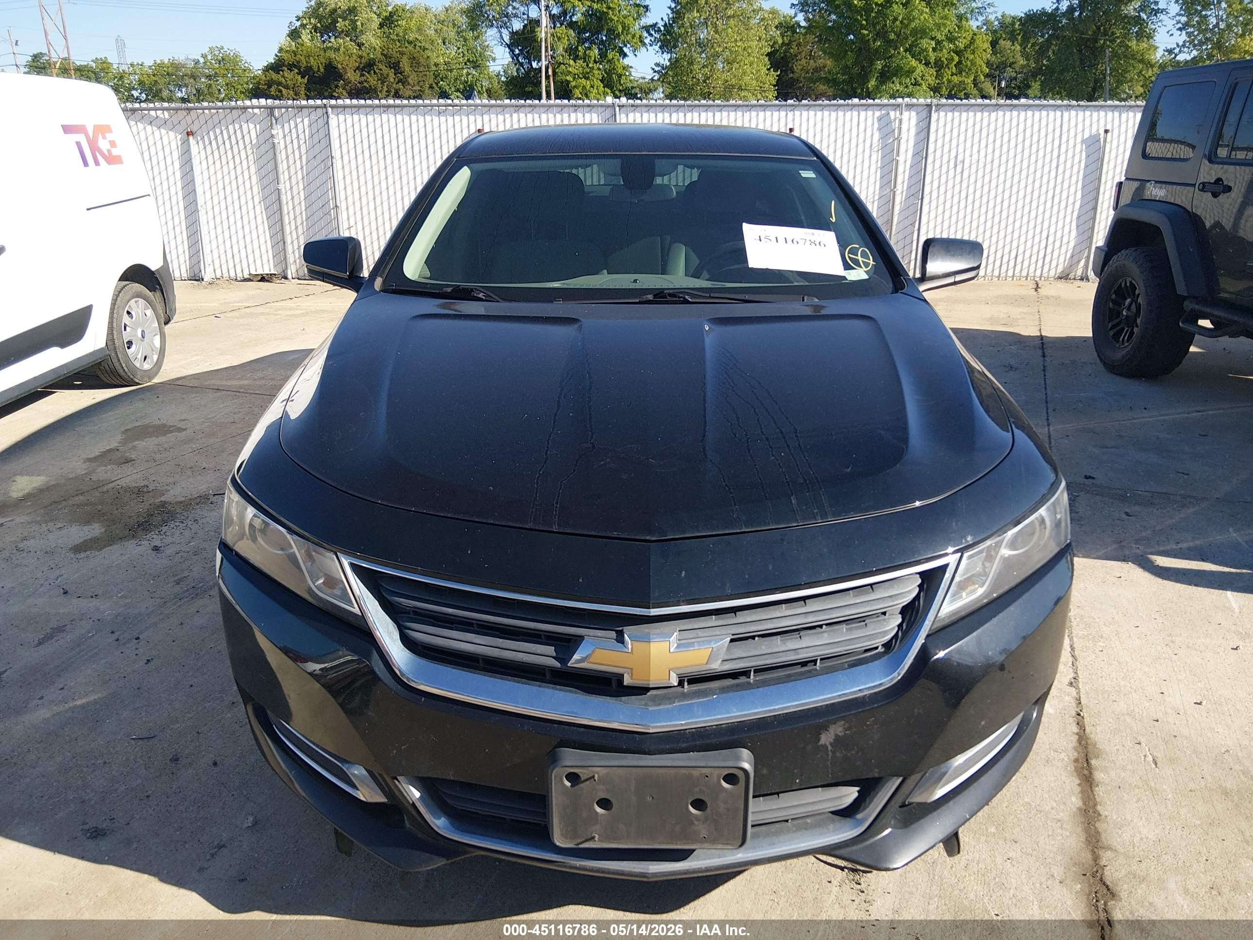 2015 Chevrolet Impala Ls Black vin: 2G11Z5SL4F9293889