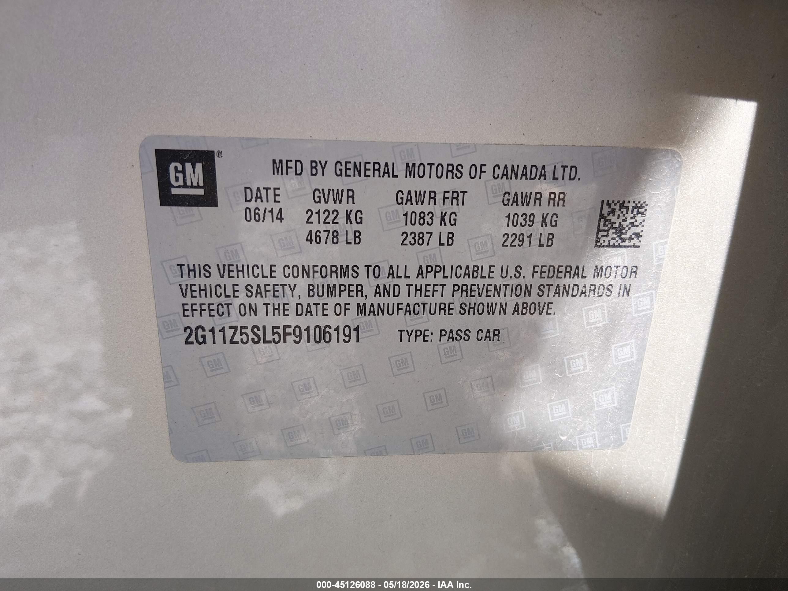 2015 Chevrolet Impala Ls Silver vin: 2G11Z5SL5F9106191