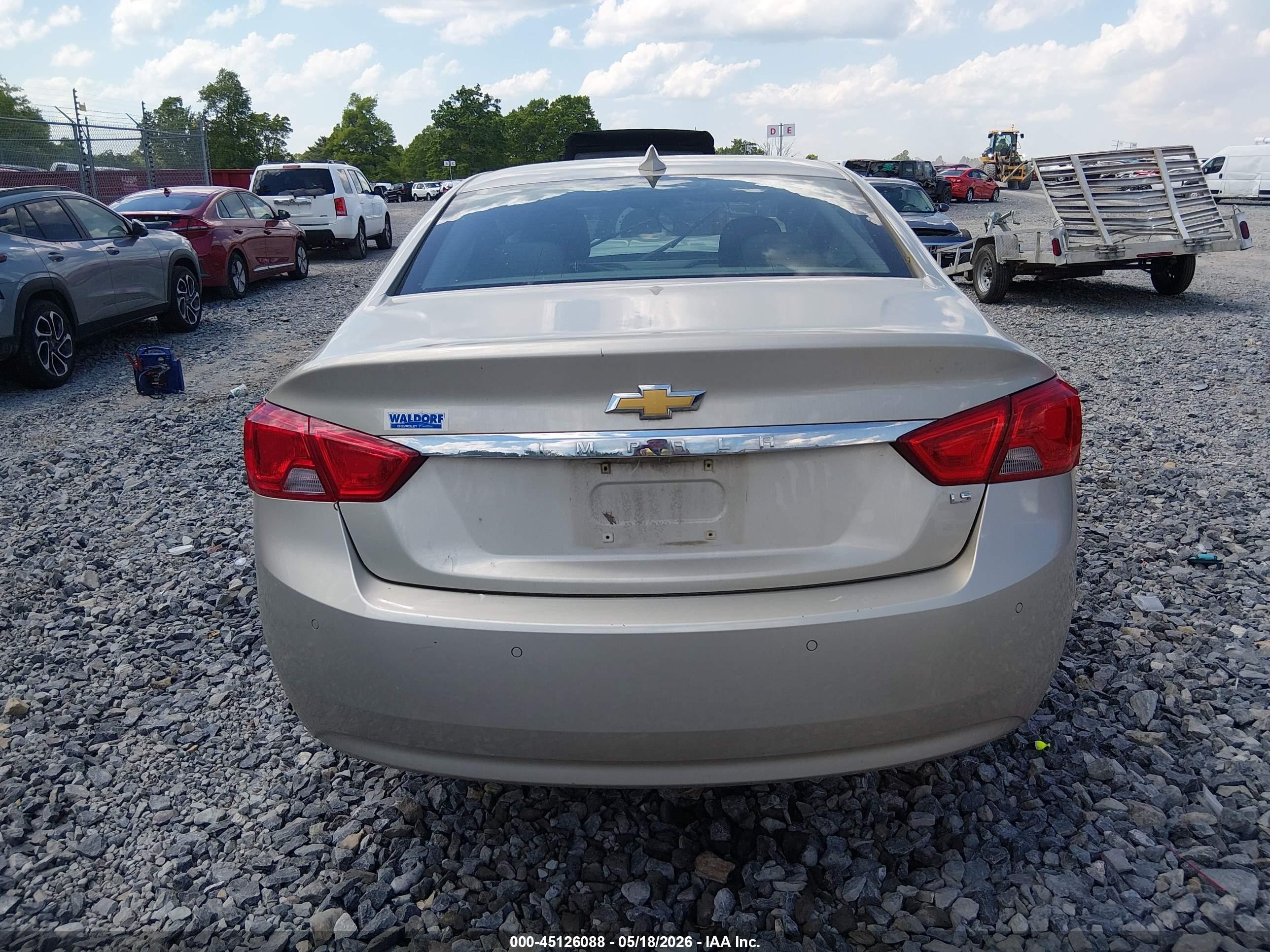 2015 Chevrolet Impala Ls Silver vin: 2G11Z5SL5F9106191