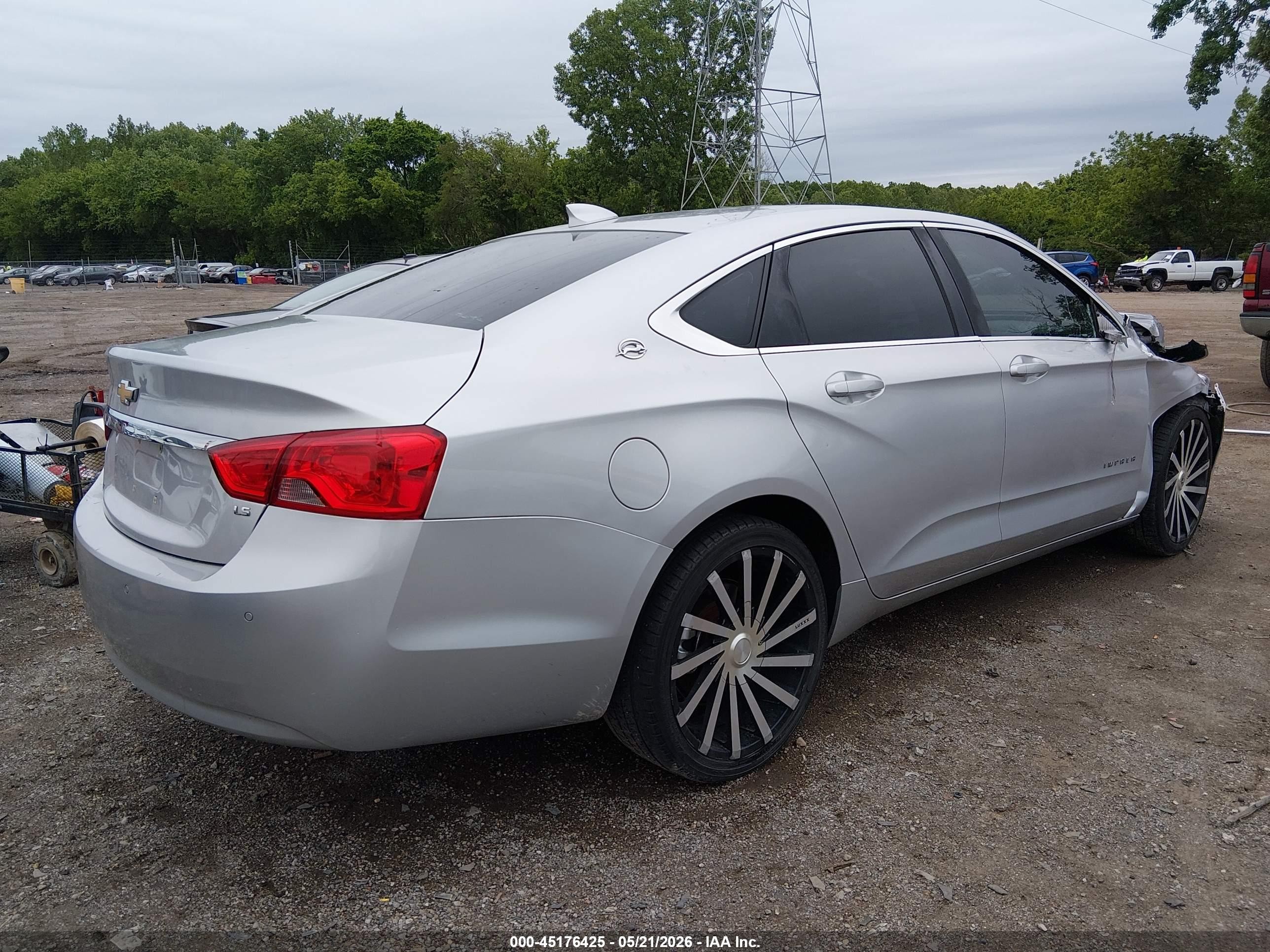 2015 Chevrolet Impala Ls Silver vin: 2G11Z5SL5F9143337