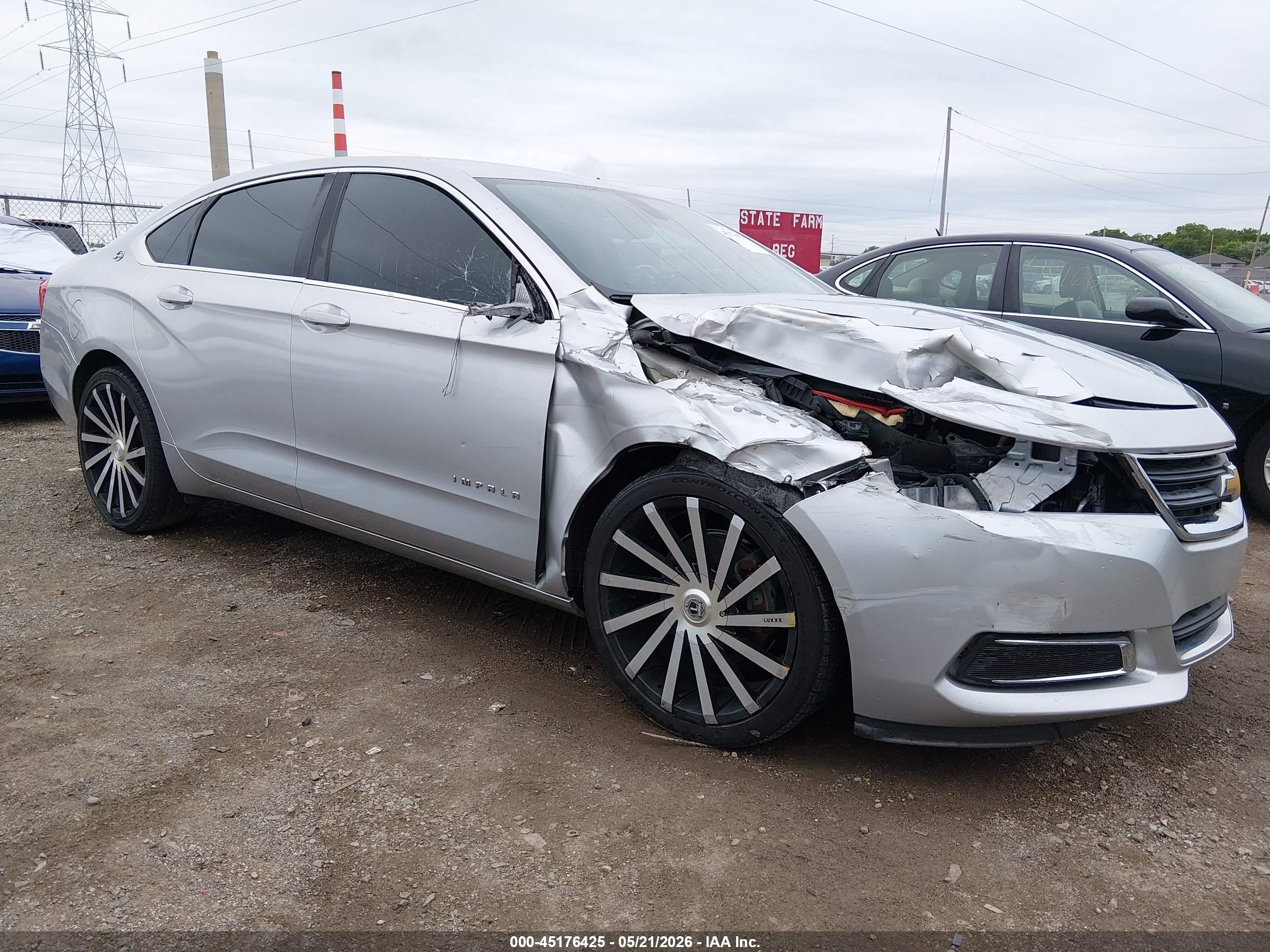 2015 Chevrolet Impala Ls Silver vin: 2G11Z5SL5F9143337