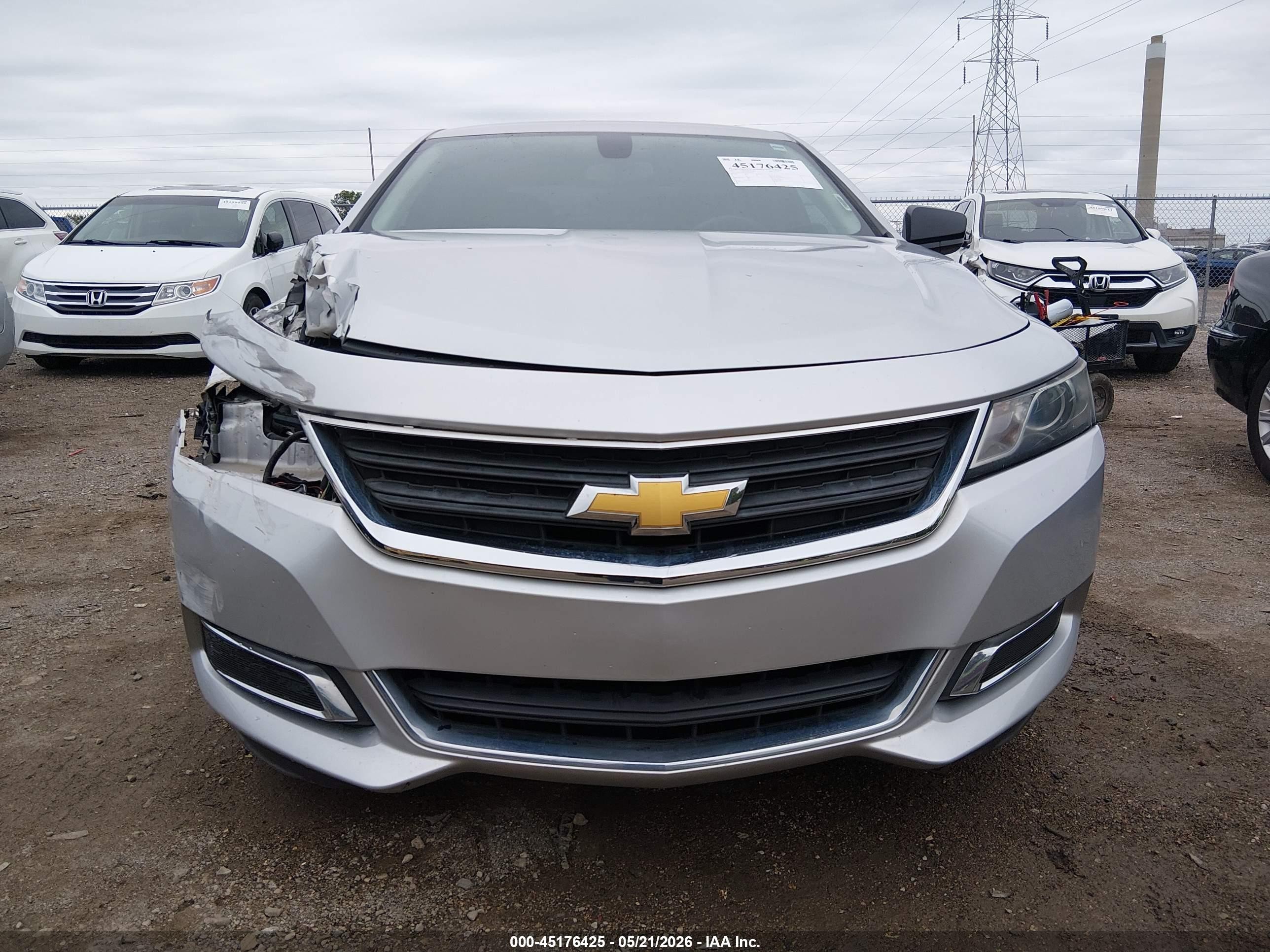 2015 Chevrolet Impala Ls Silver vin: 2G11Z5SL5F9143337