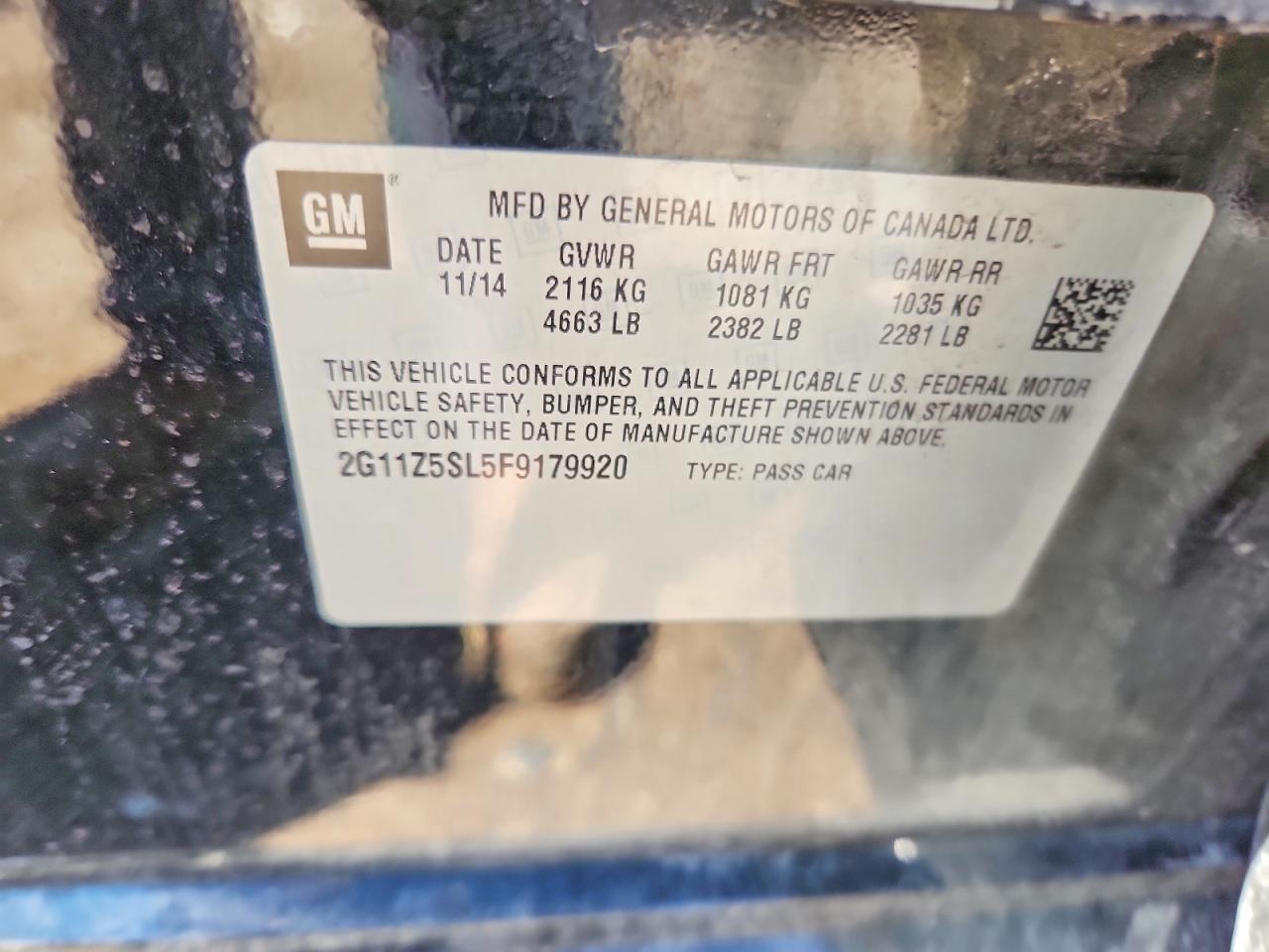 2015 Chevrolet Impala Ls Black vin: 2G11Z5SL5F9179920
