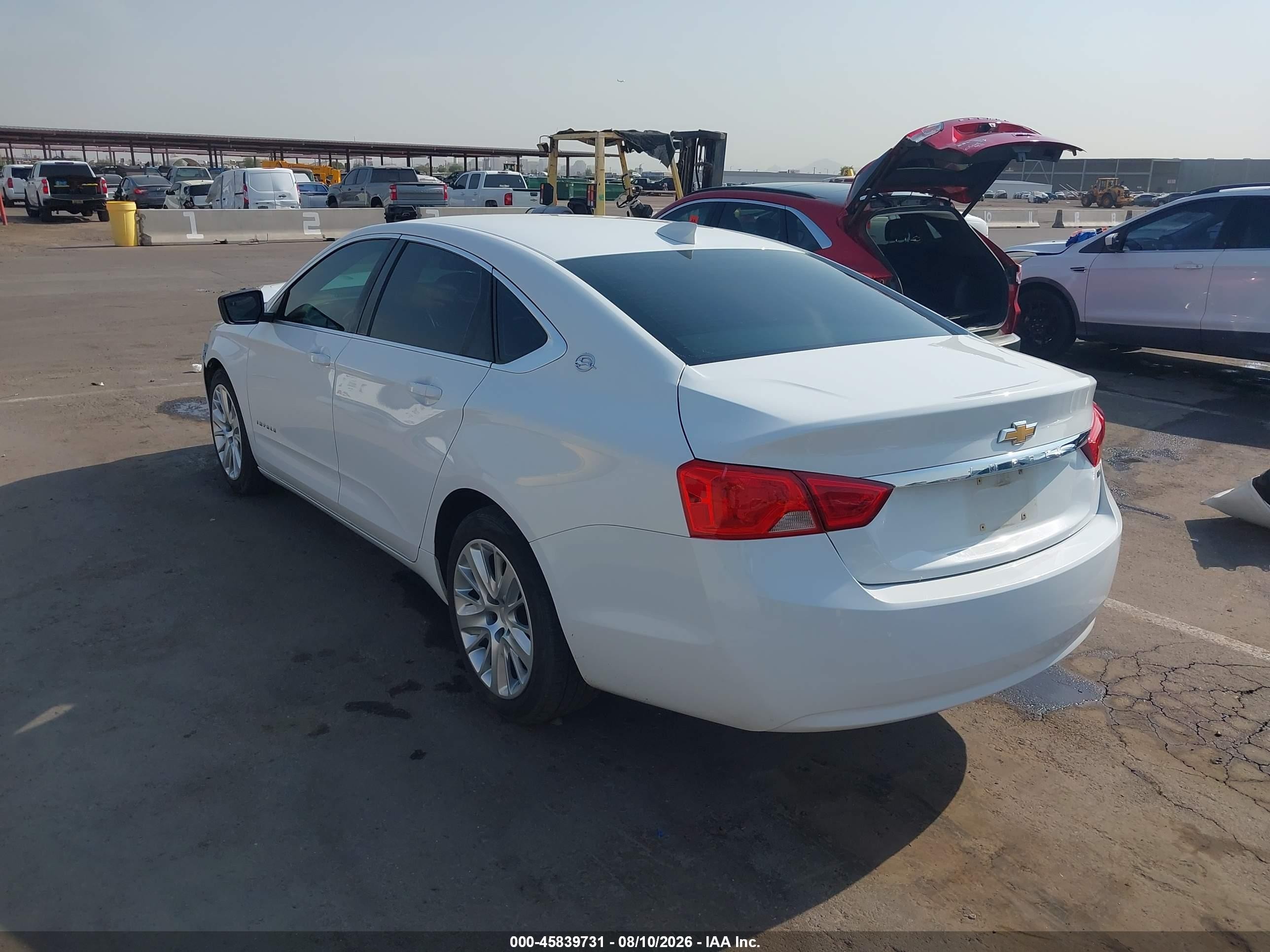 2015 Chevrolet Impala Ls White vin: 2G11Z5SL6F9246007