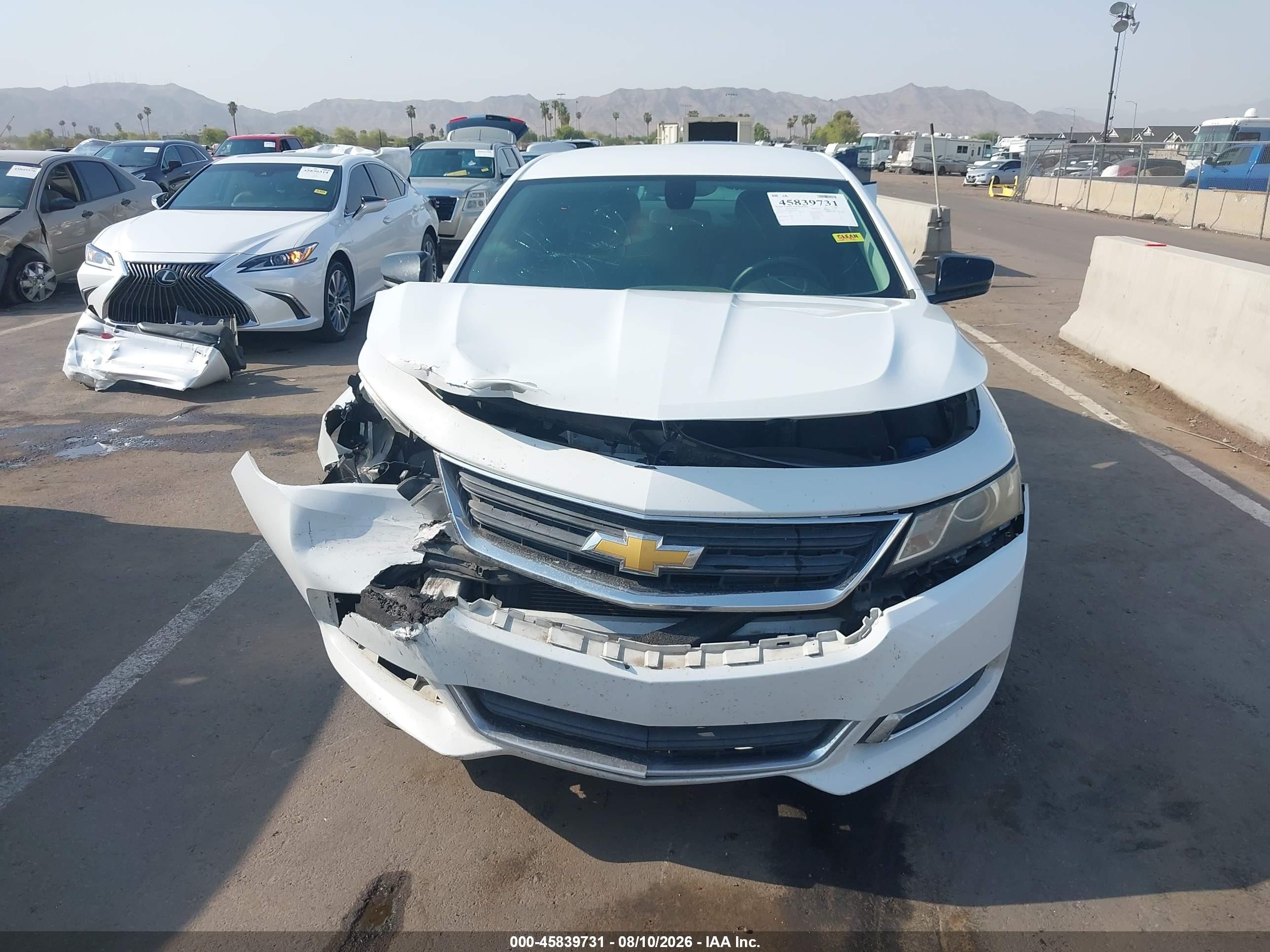 2015 Chevrolet Impala Ls White vin: 2G11Z5SL6F9246007