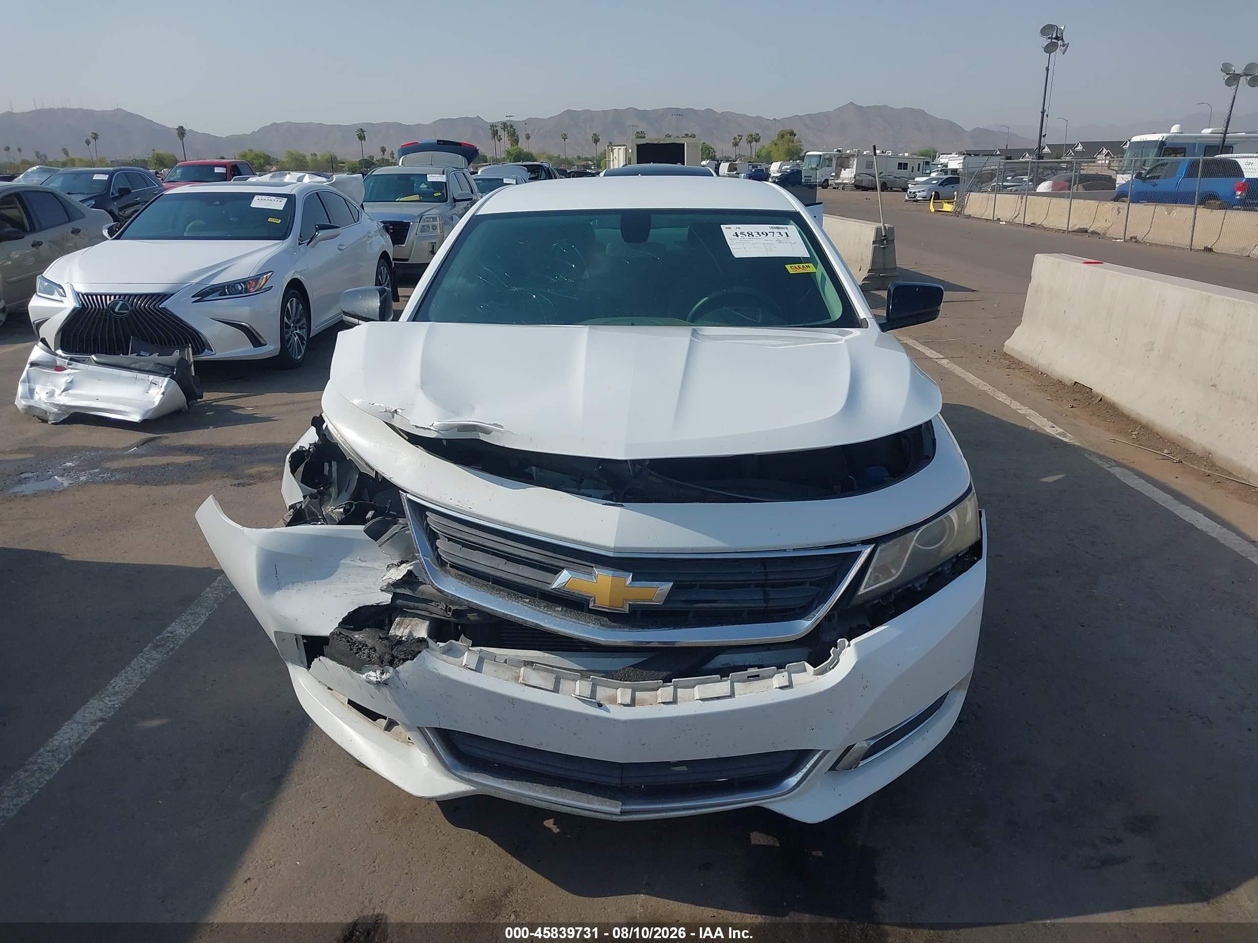 2015 Chevrolet Impala Ls White vin: 2G11Z5SL6F9246007