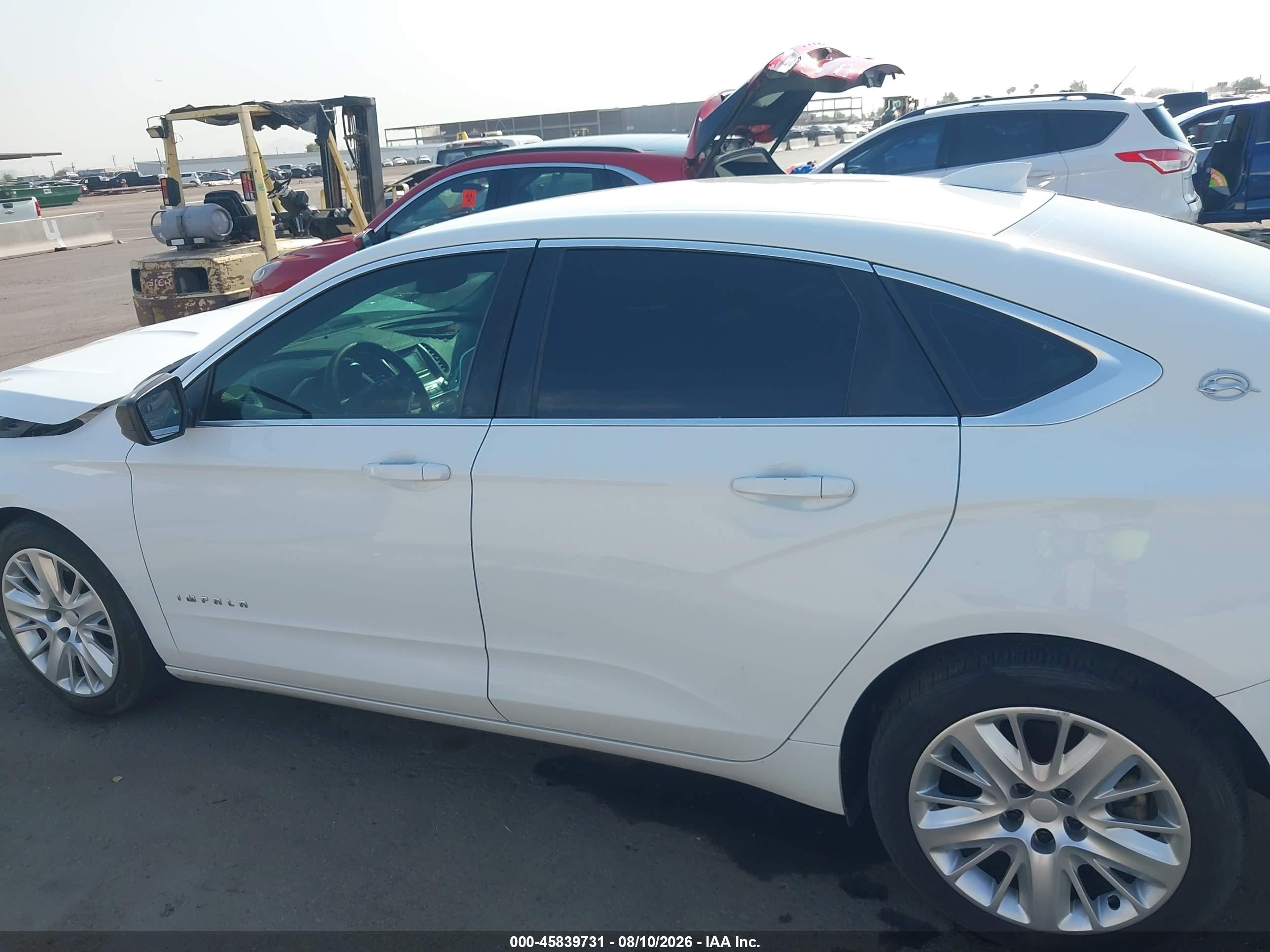 2015 Chevrolet Impala Ls White vin: 2G11Z5SL6F9246007