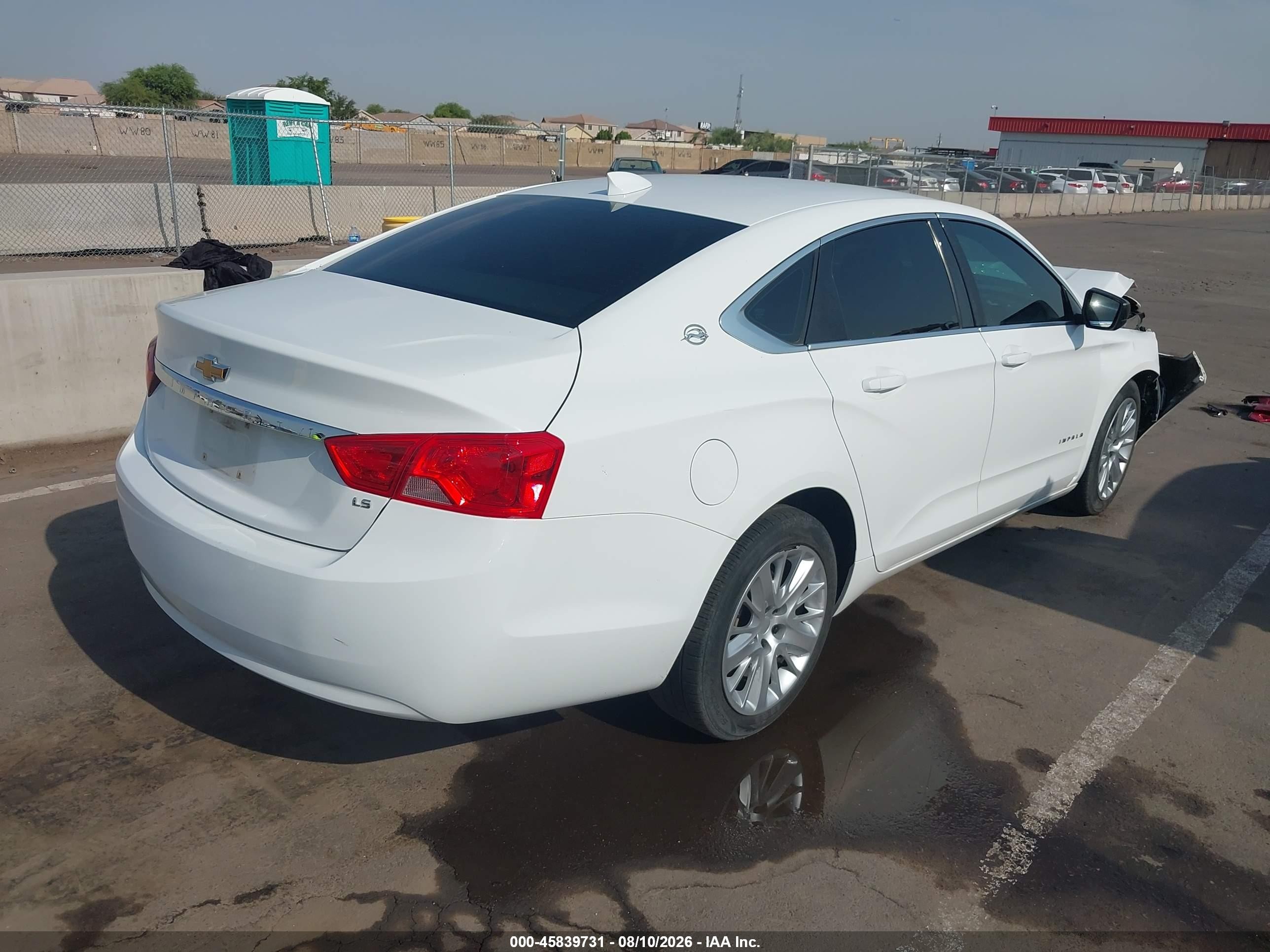 2015 Chevrolet Impala Ls White vin: 2G11Z5SL6F9246007