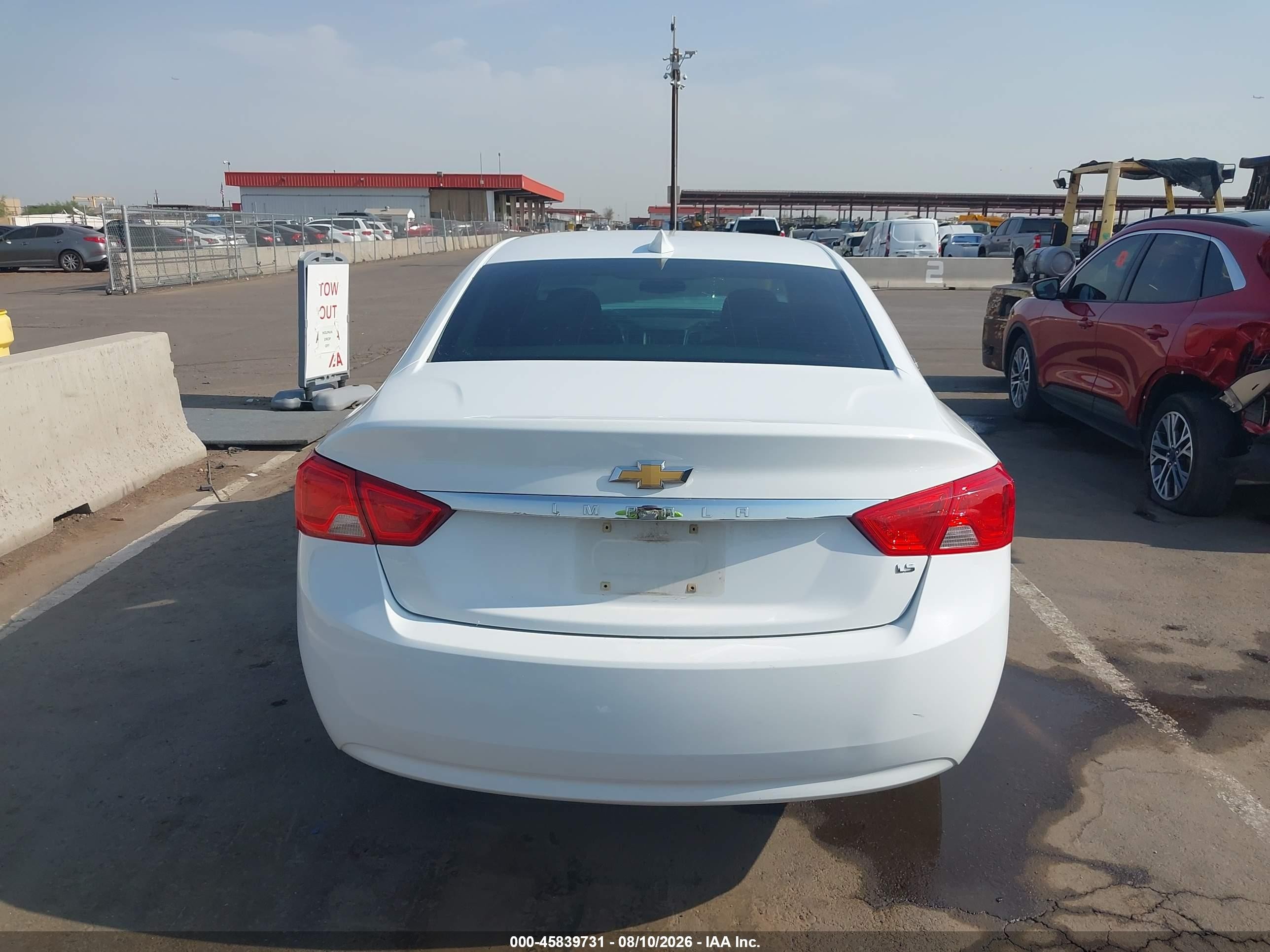 2015 Chevrolet Impala Ls White vin: 2G11Z5SL6F9246007