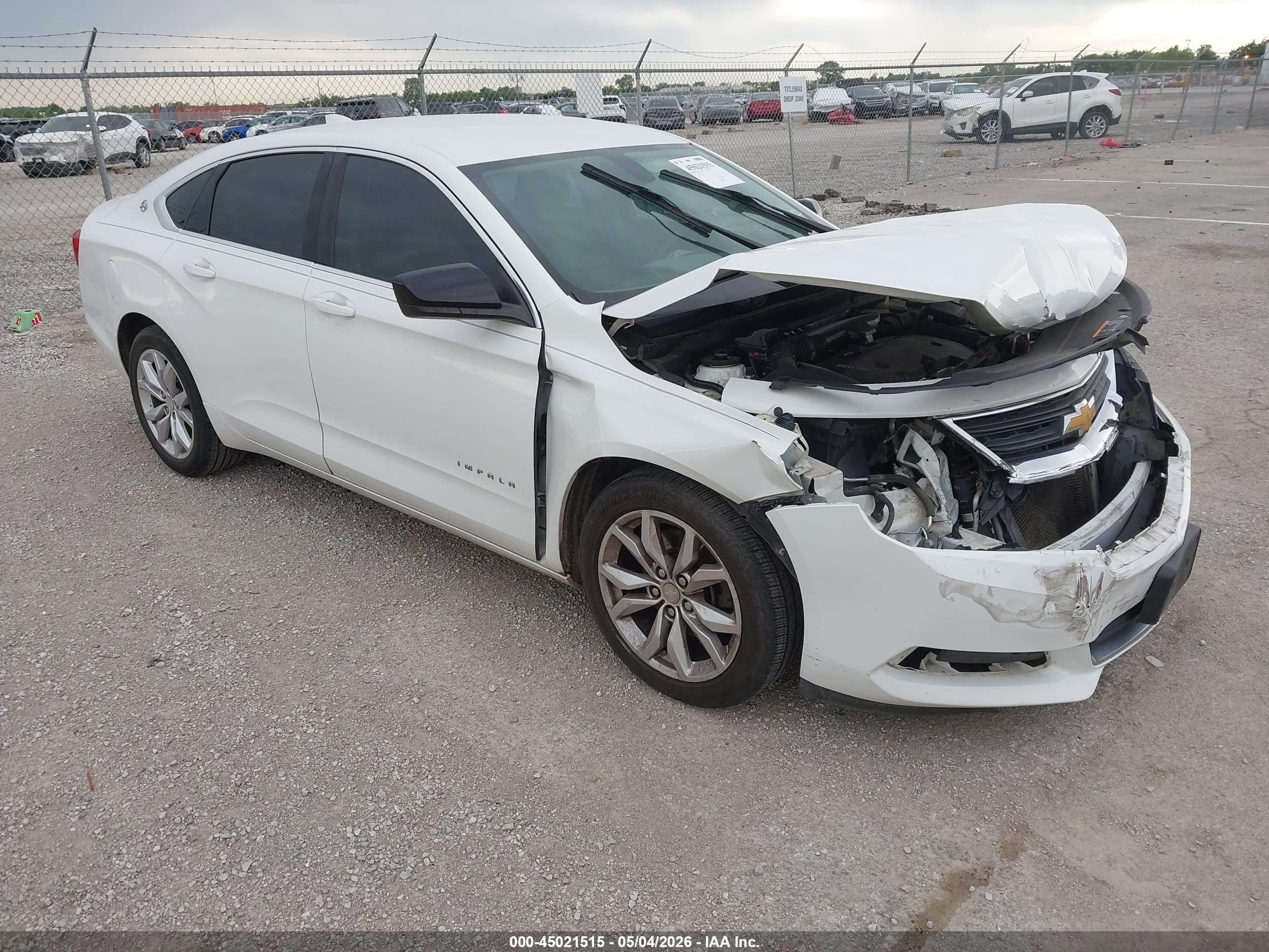 2015 Chevrolet Impala Ls White vin: 2G11Z5SL6F9288970