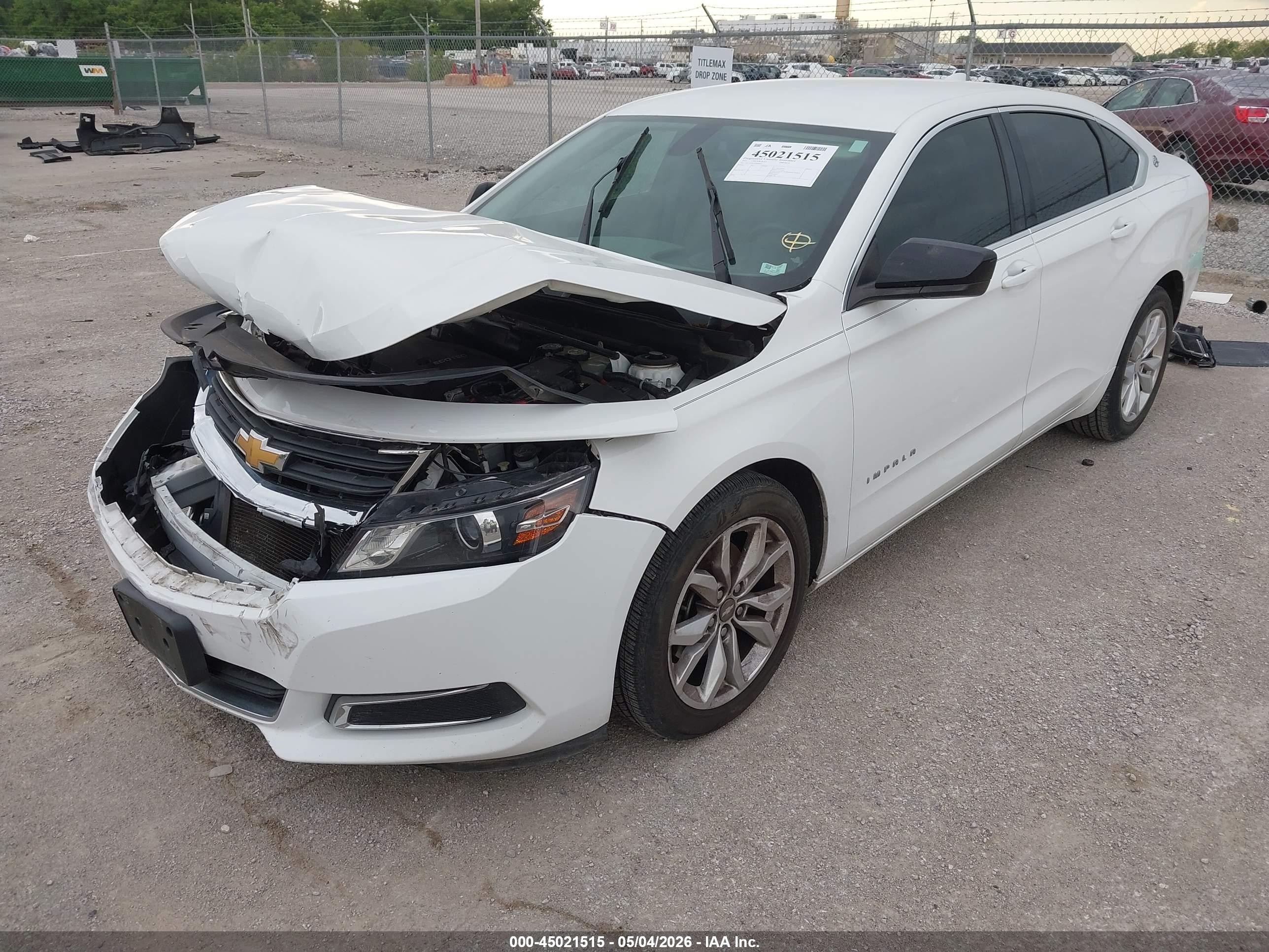 2015 Chevrolet Impala Ls White vin: 2G11Z5SL6F9288970