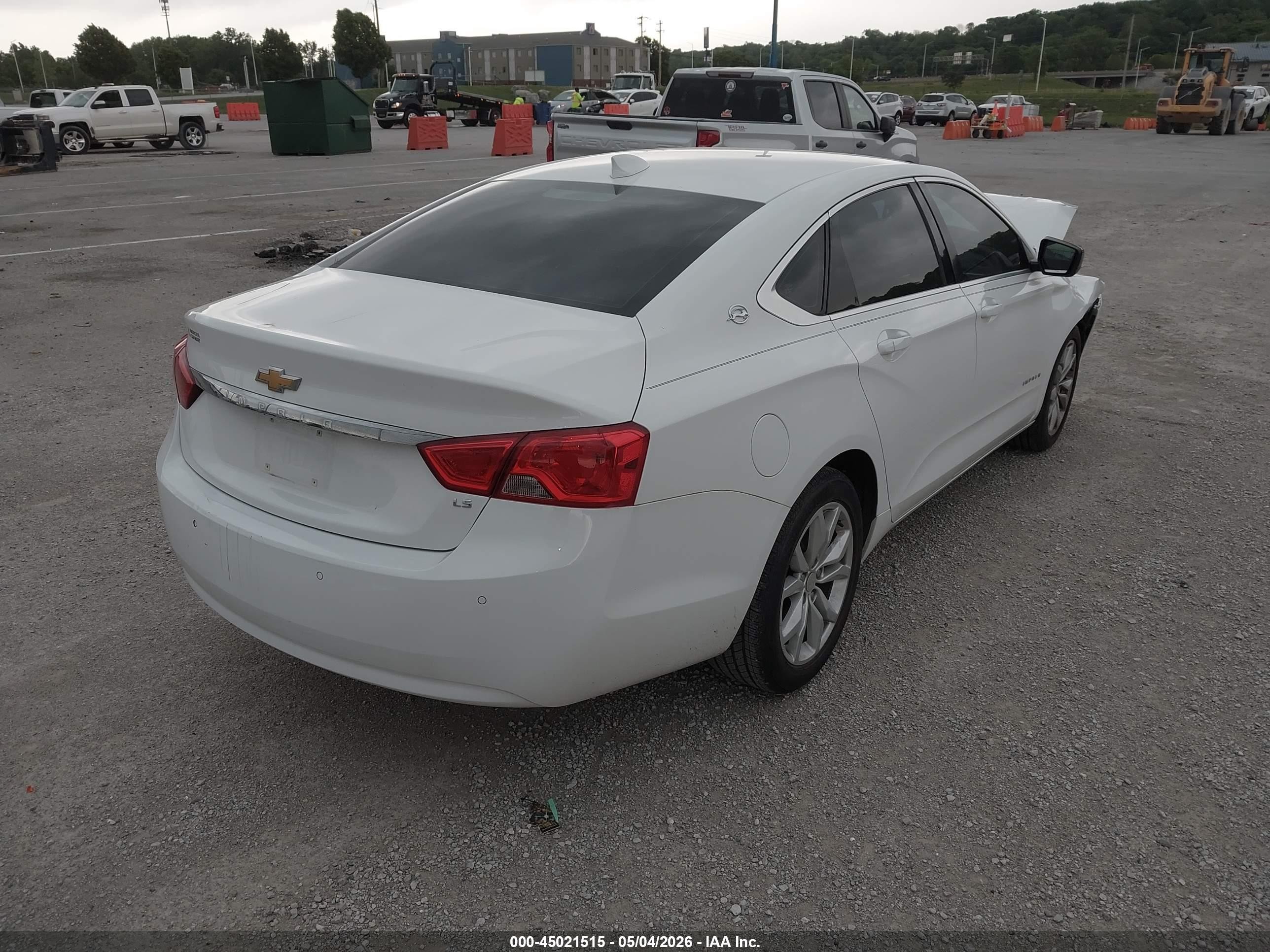 2015 Chevrolet Impala Ls White vin: 2G11Z5SL6F9288970